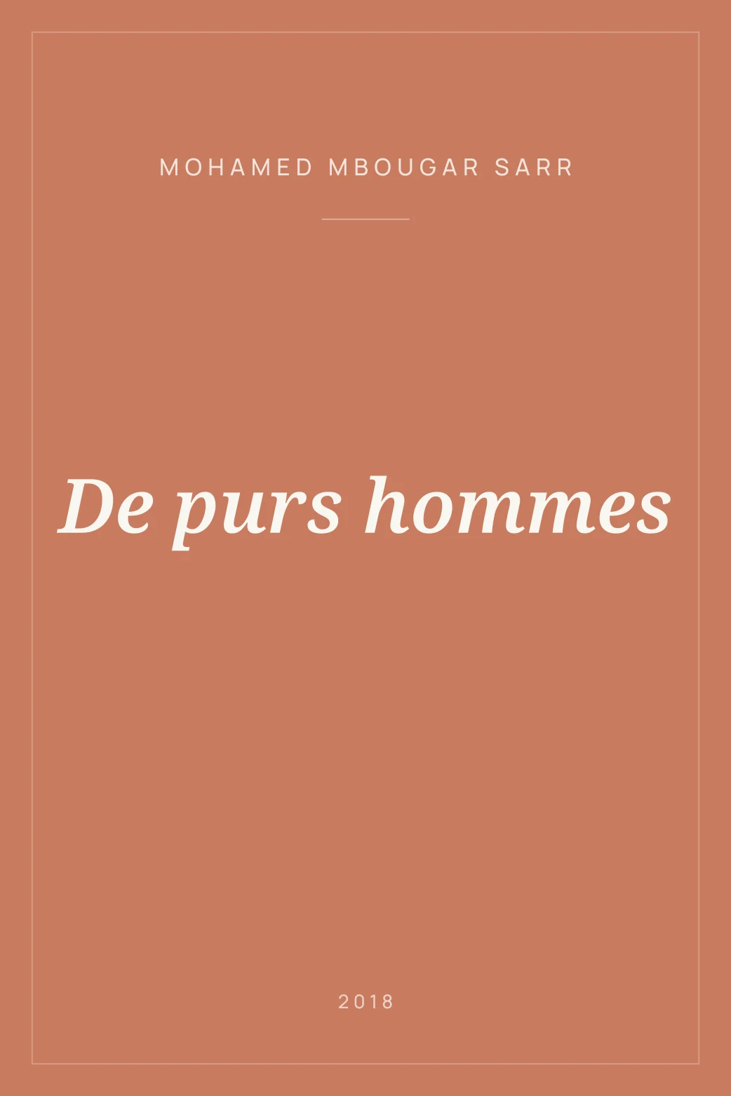 Portada de De purs hommes