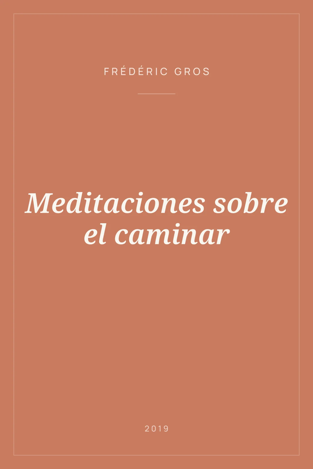 Portada de Meditaciones sobre el caminar