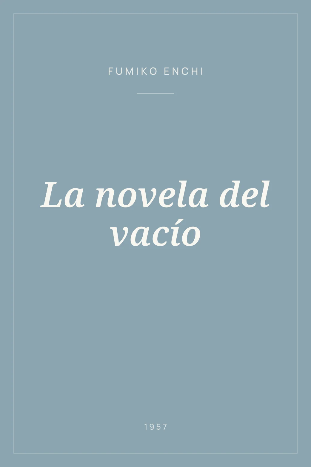 Portada de La novela del vacío