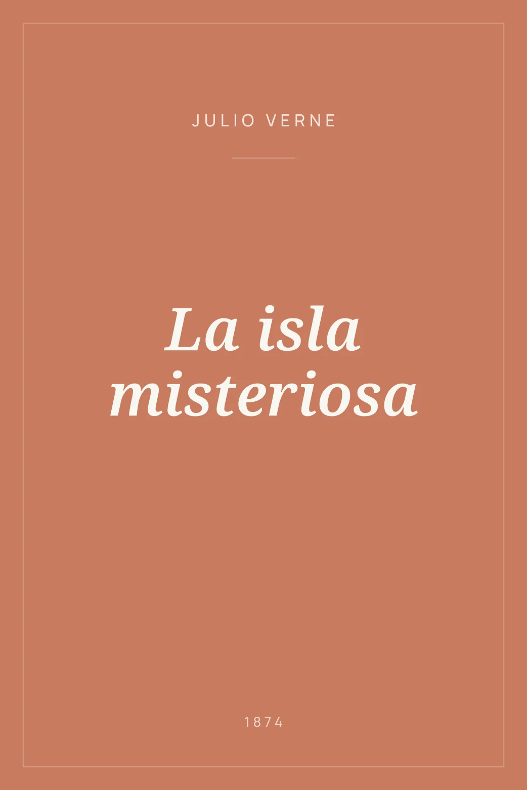 Portada de La isla misteriosa