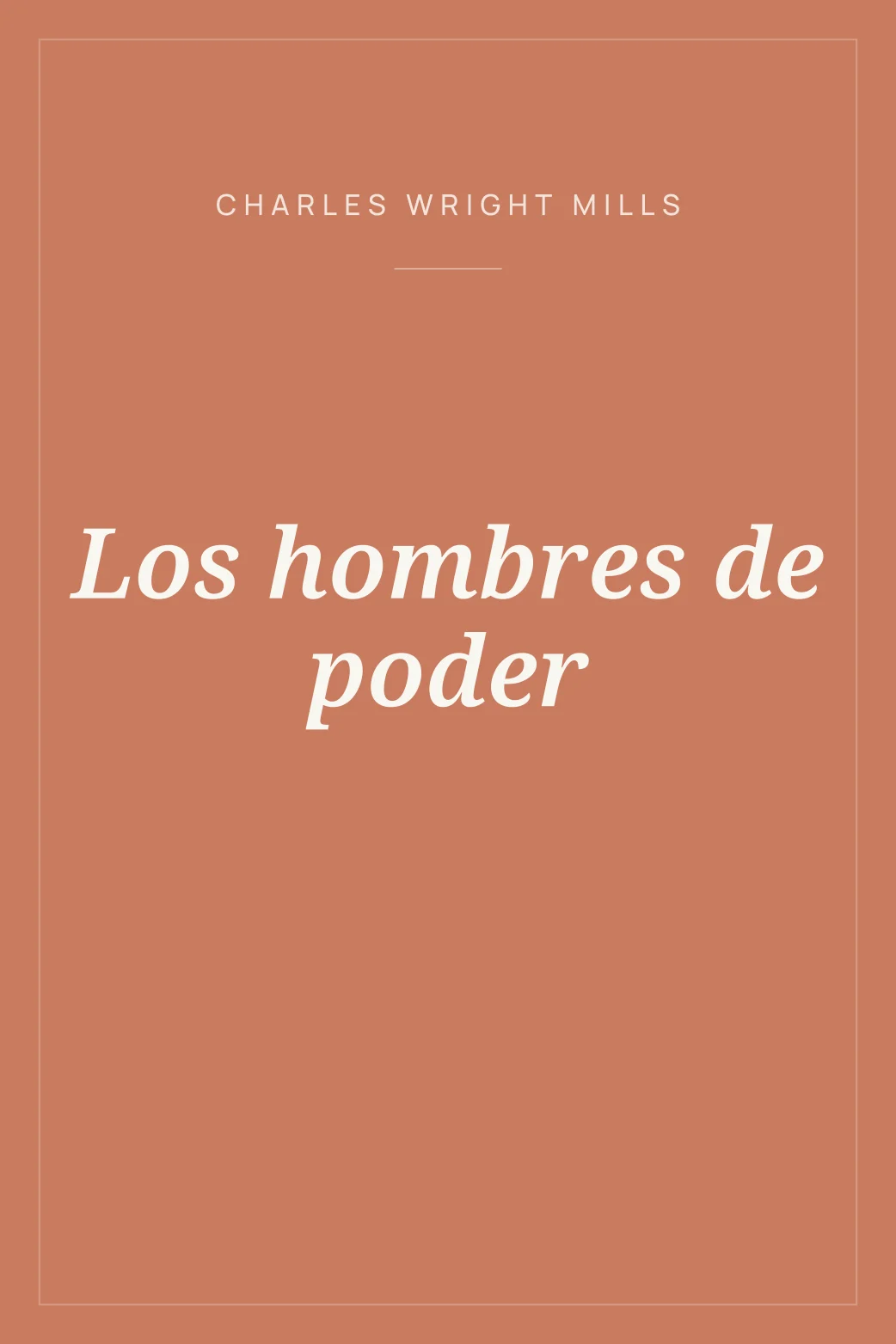 Portada de Los hombres de poder