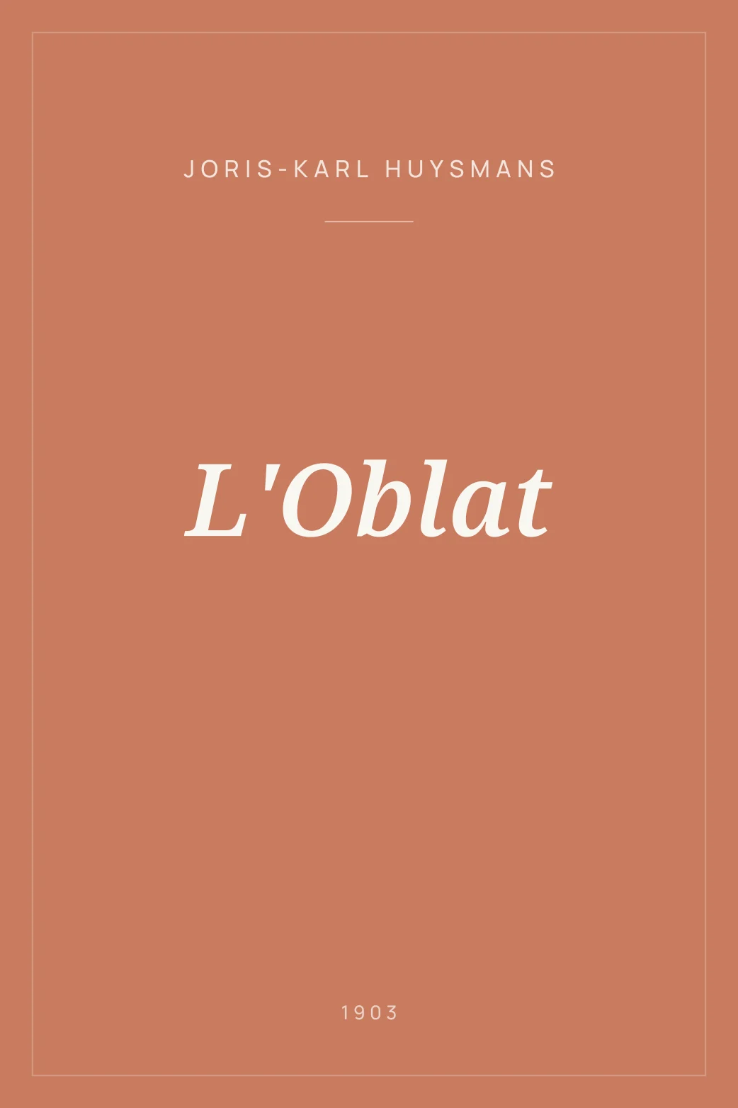 Portada de L'Oblat