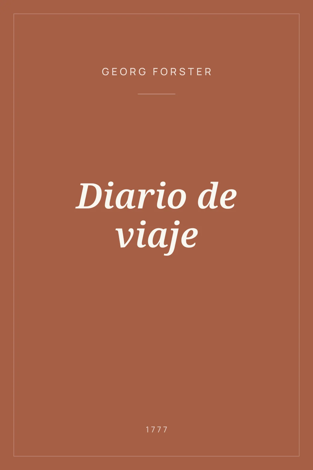 Portada de Diario de viaje