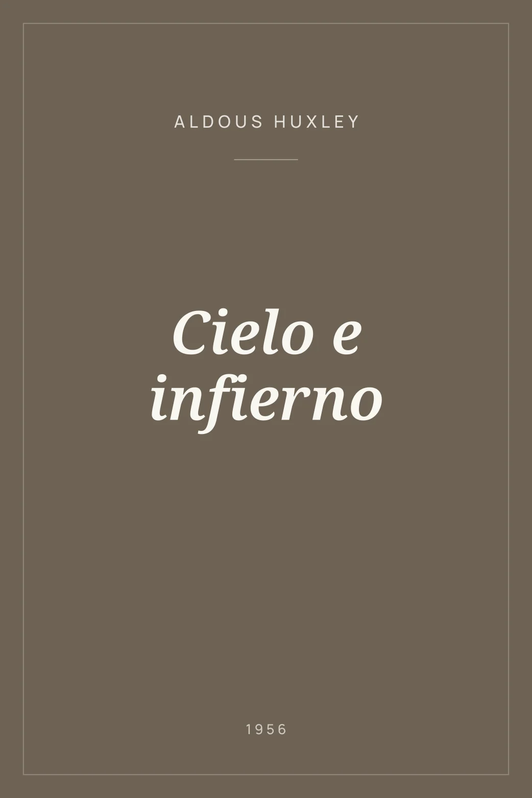 Portada de Cielo e infierno