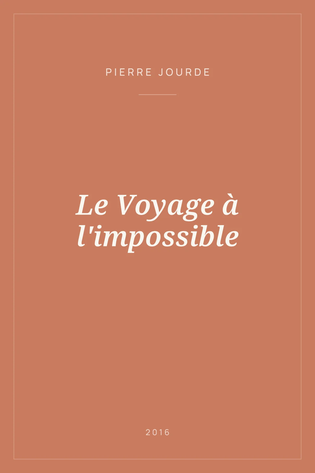 Portada de Le Voyage à l'impossible