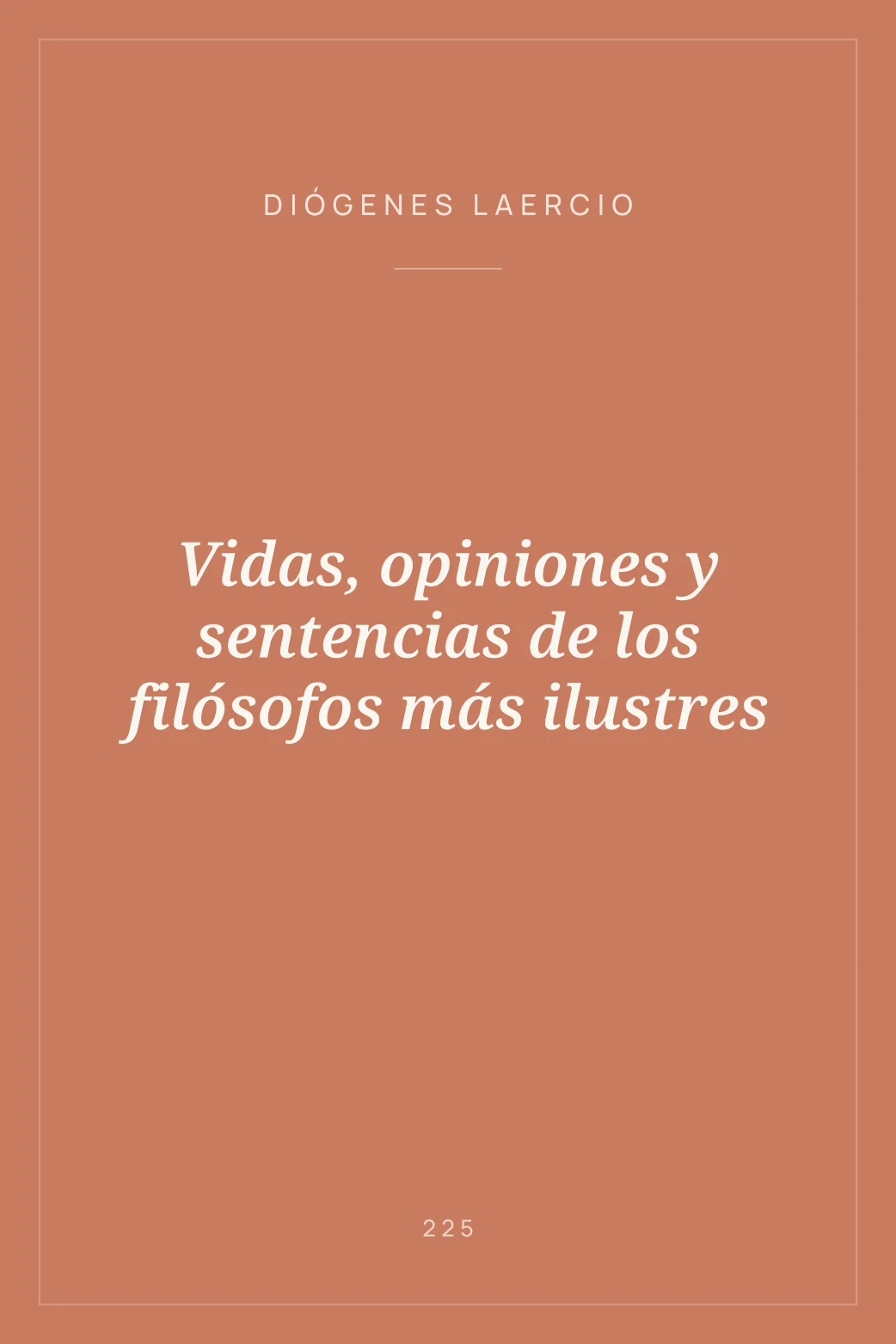 Portada de Vidas, opiniones y sentencias de los filósofos más ilustres