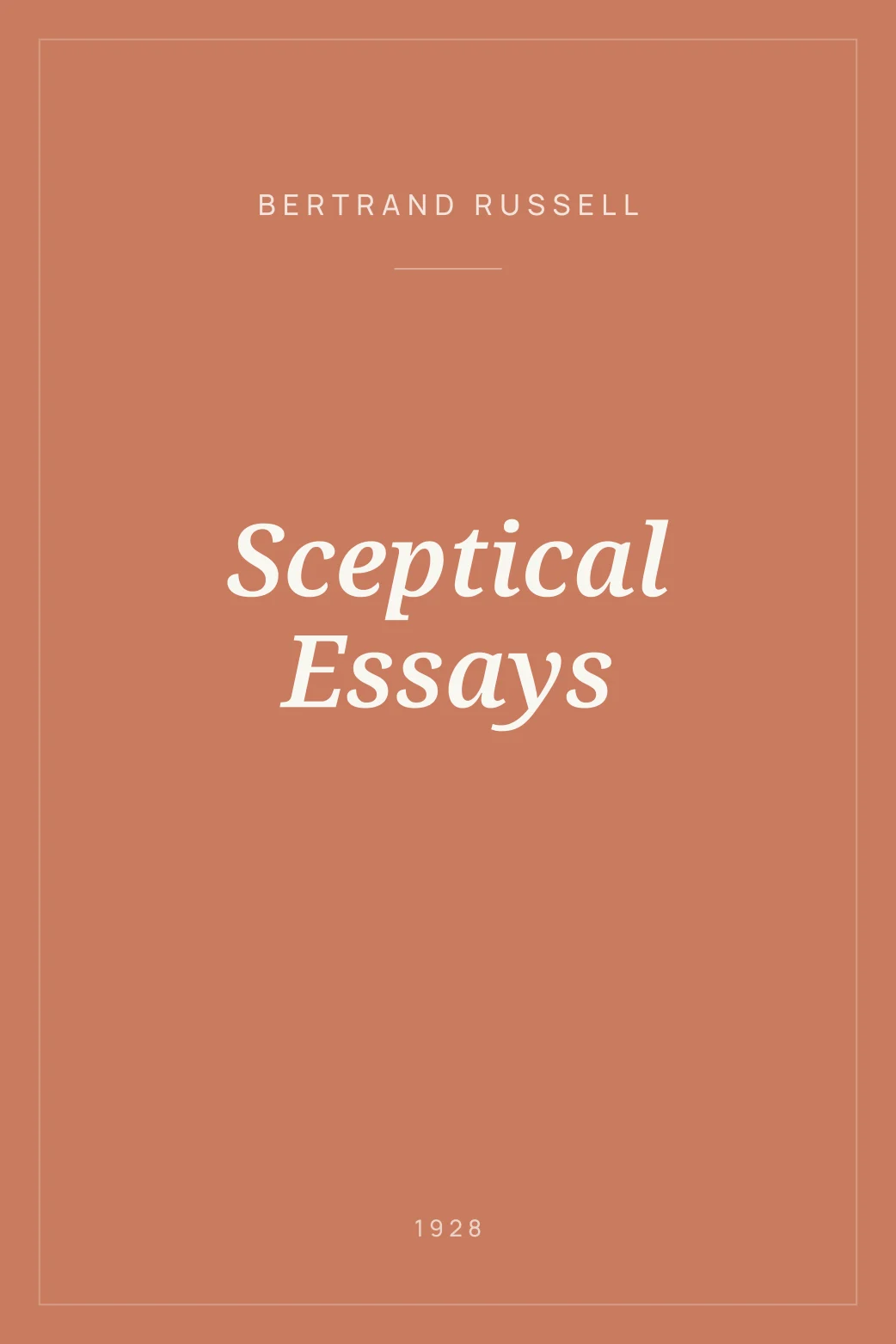 Portada de Sceptical Essays