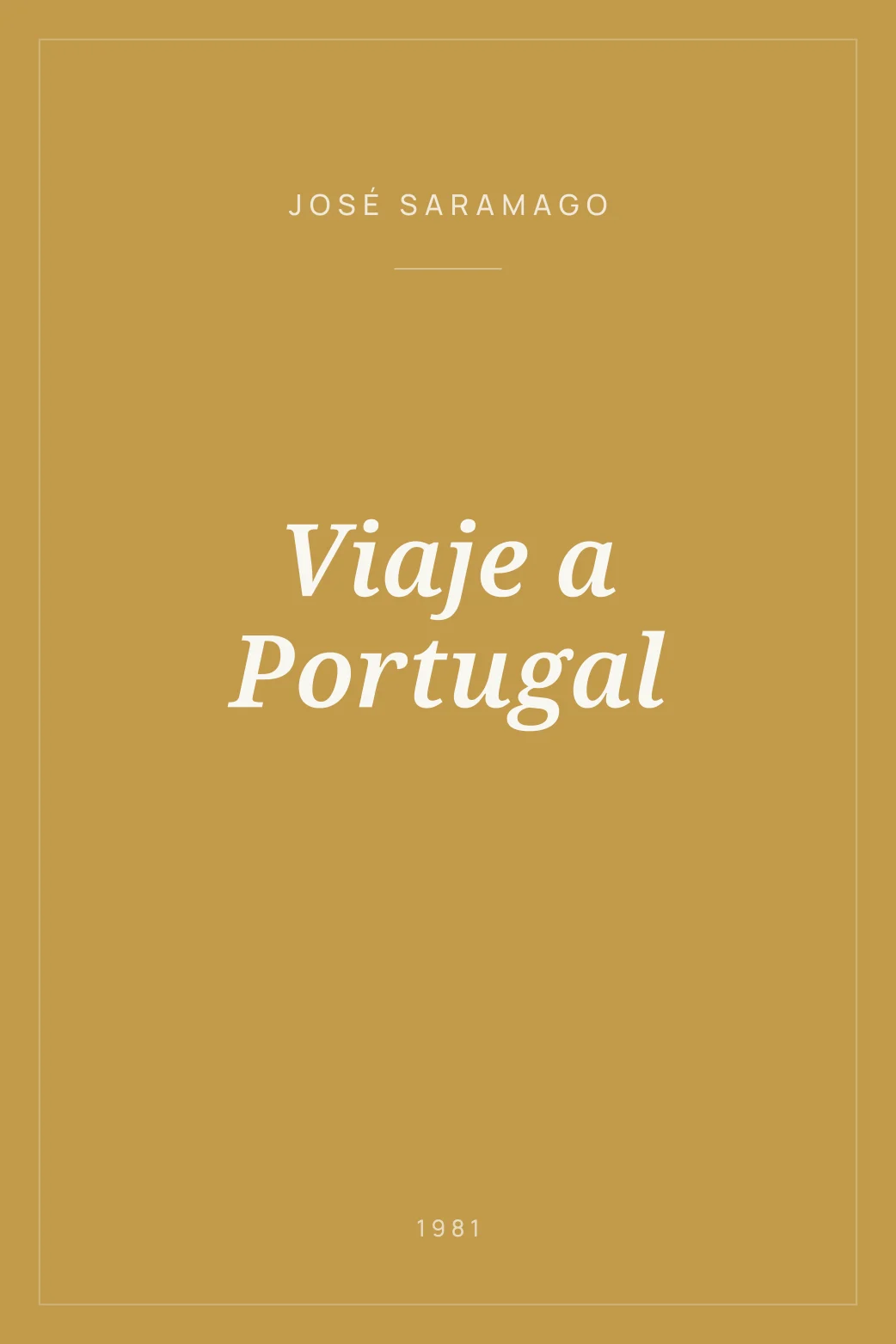 Portada de Viaje a Portugal