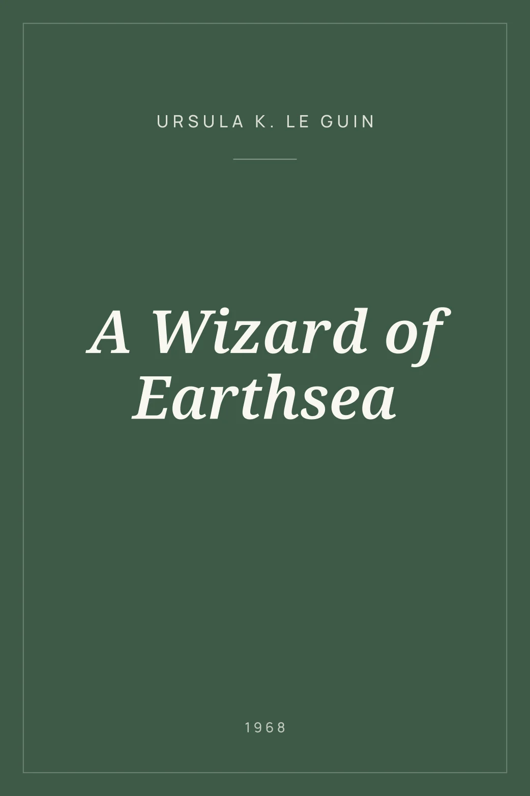 Portada de A Wizard of Earthsea