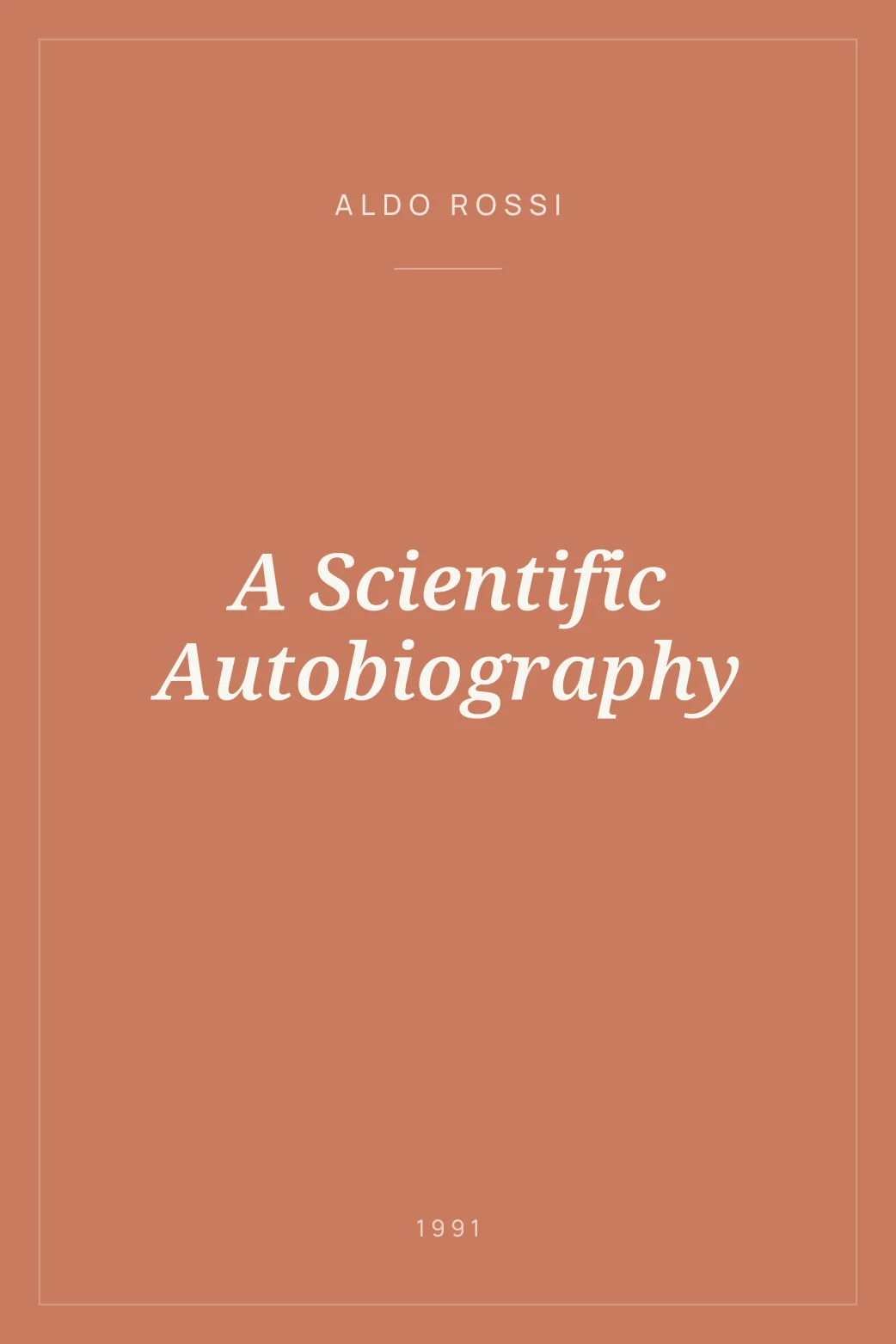 Portada de A Scientific Autobiography