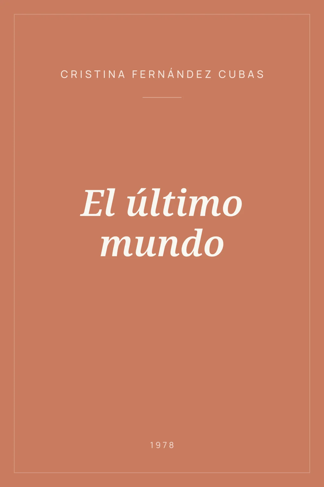 Portada de El último mundo