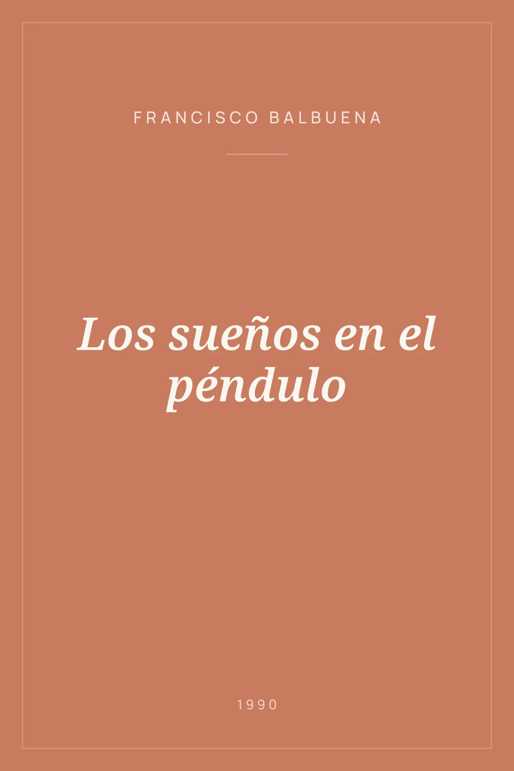 Portada de Los sueños en el péndulo