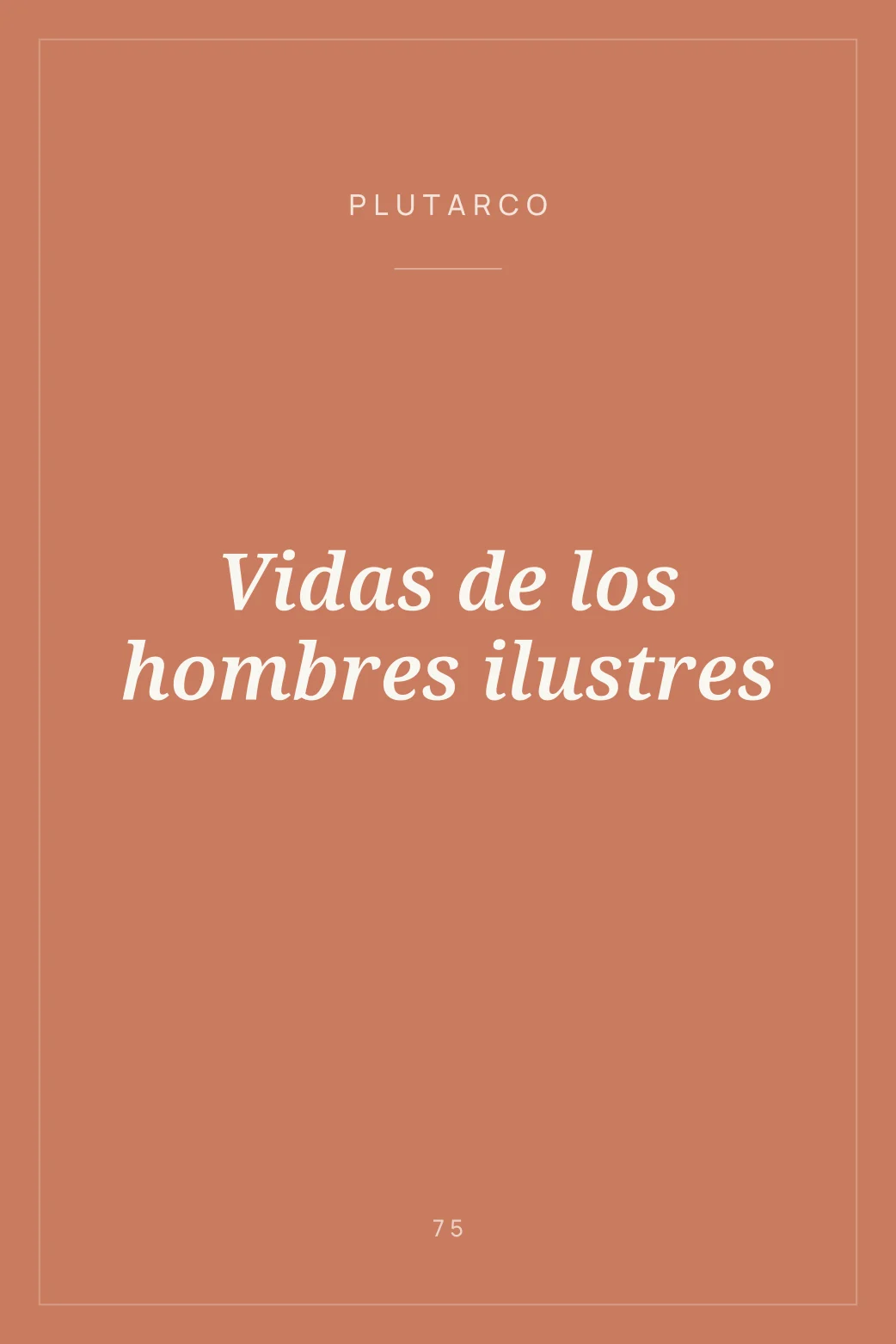Portada de Vidas de los hombres ilustres