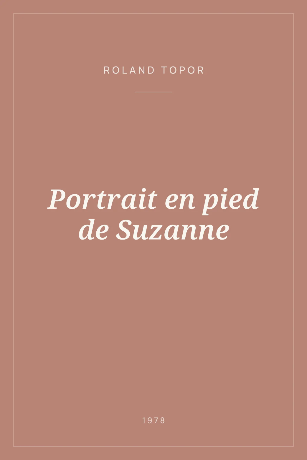 Portada de Portrait en pied de Suzanne