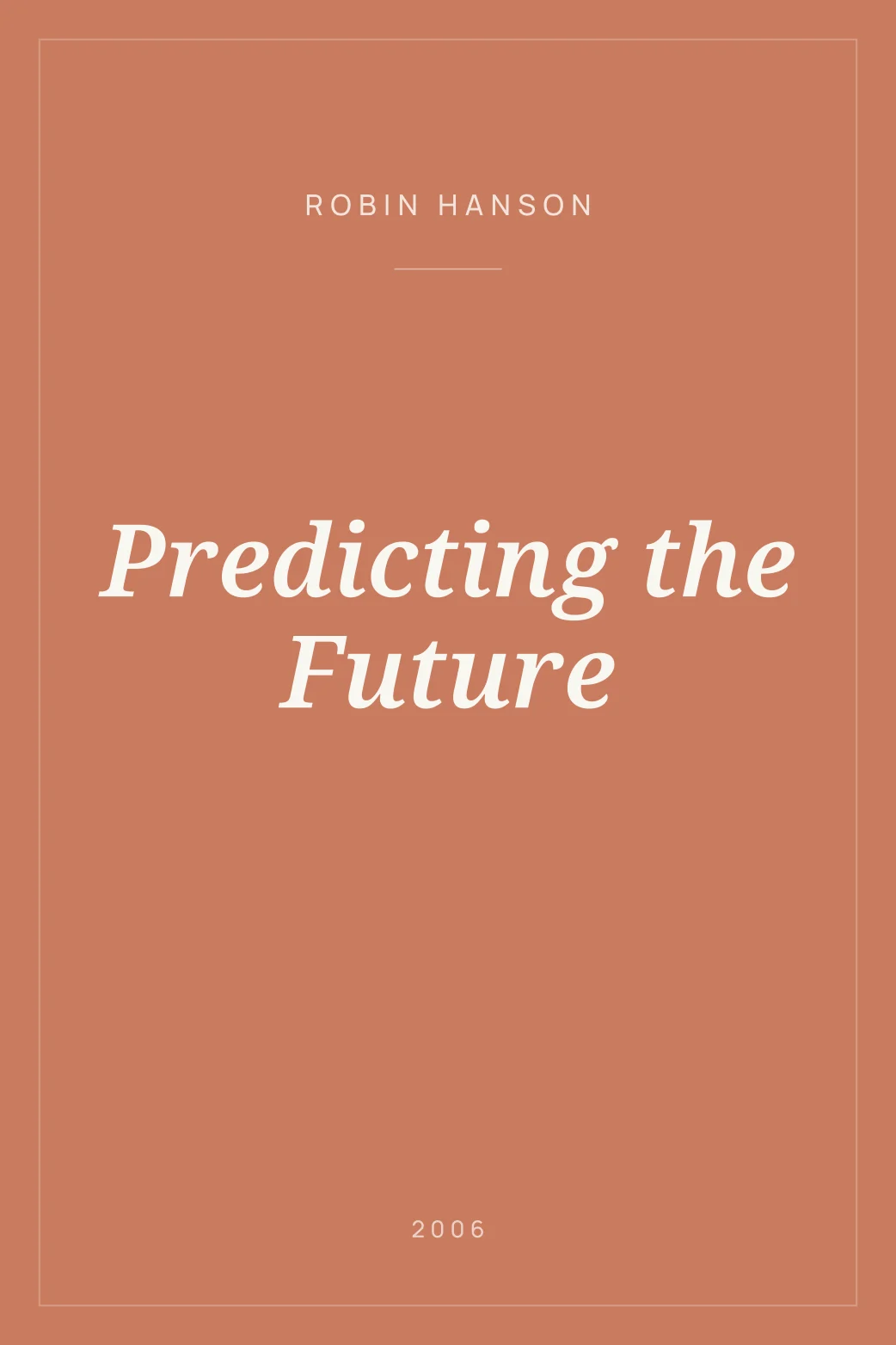 Portada de Predicting the Future