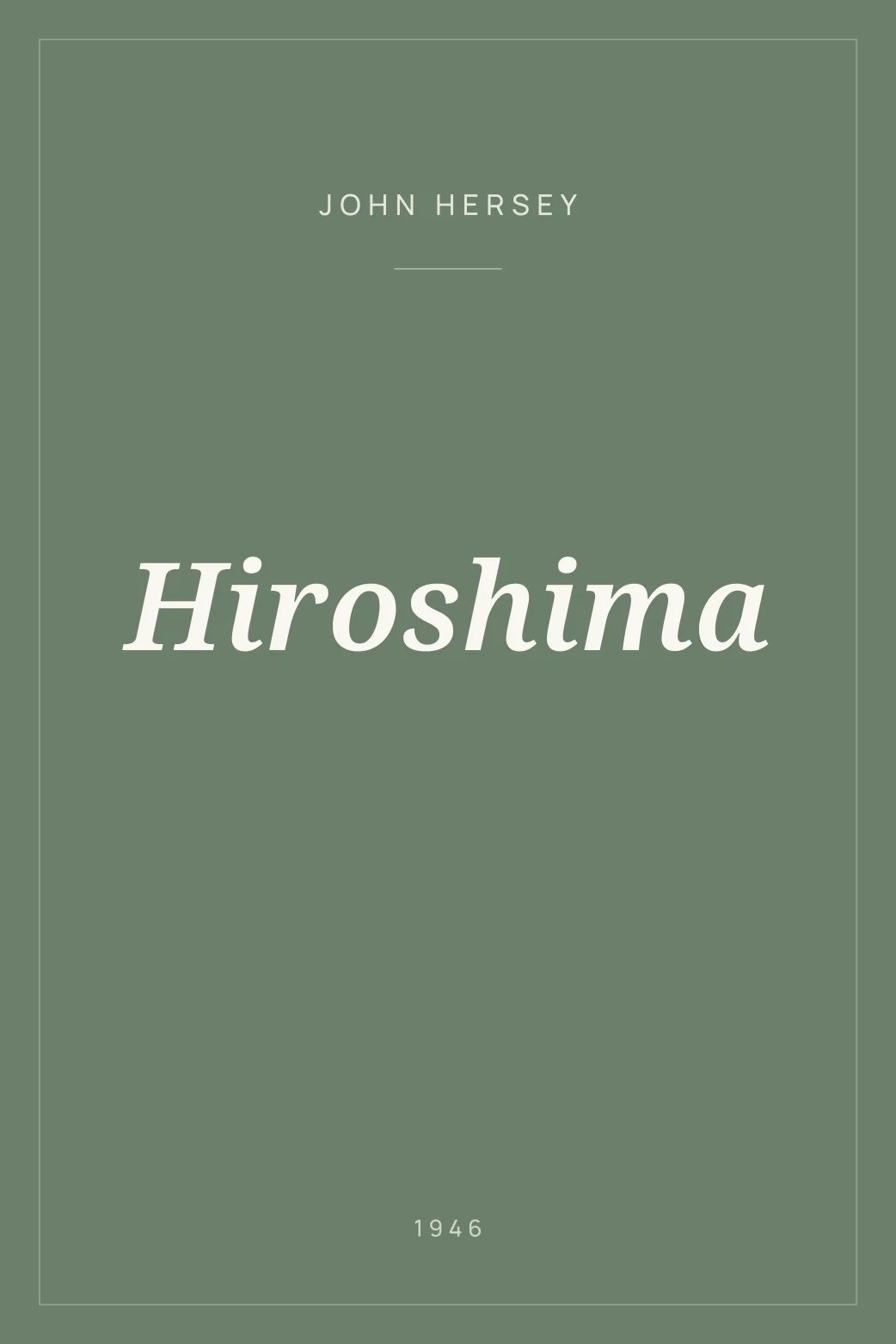 Portada de Hiroshima