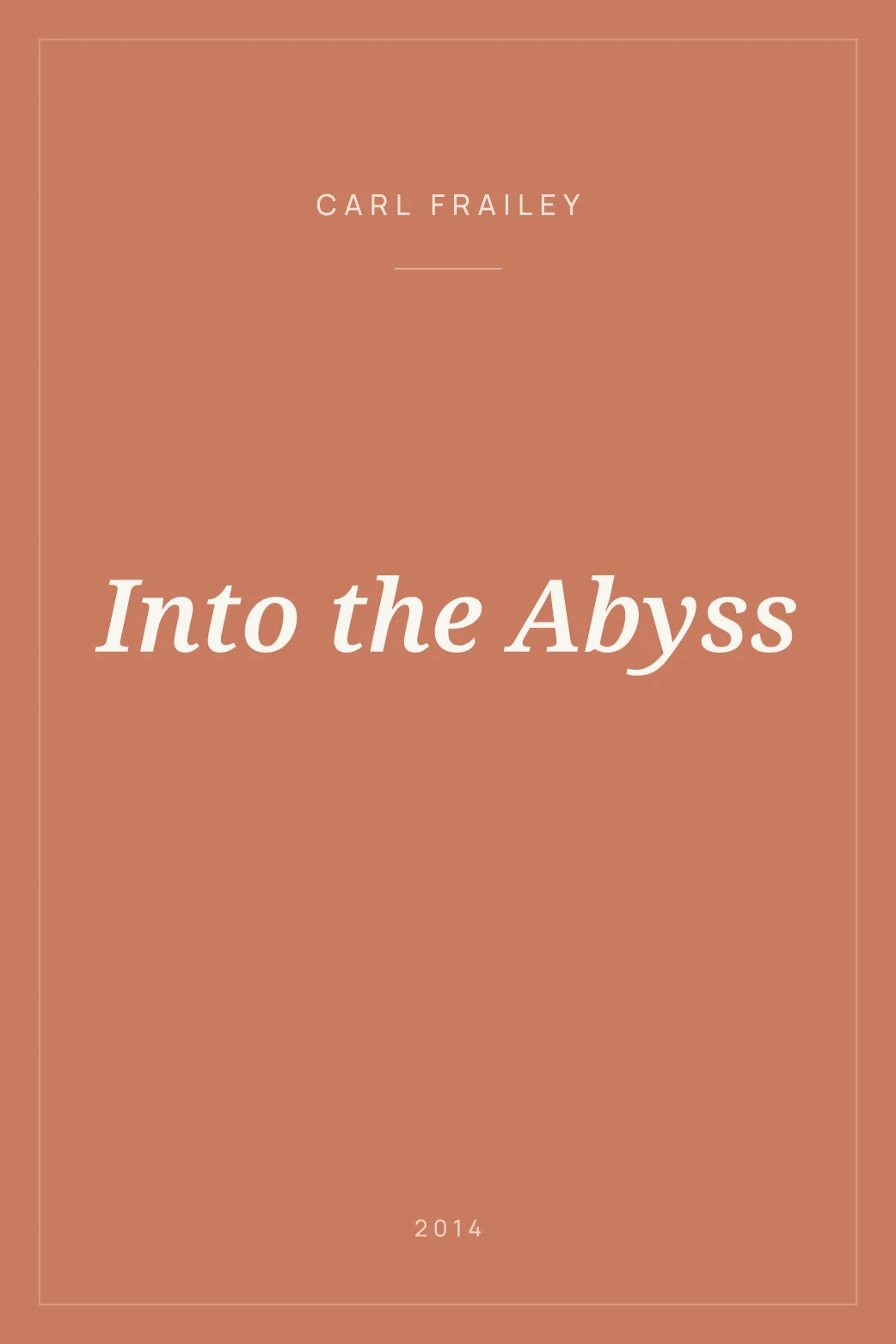 Portada de Into the Abyss