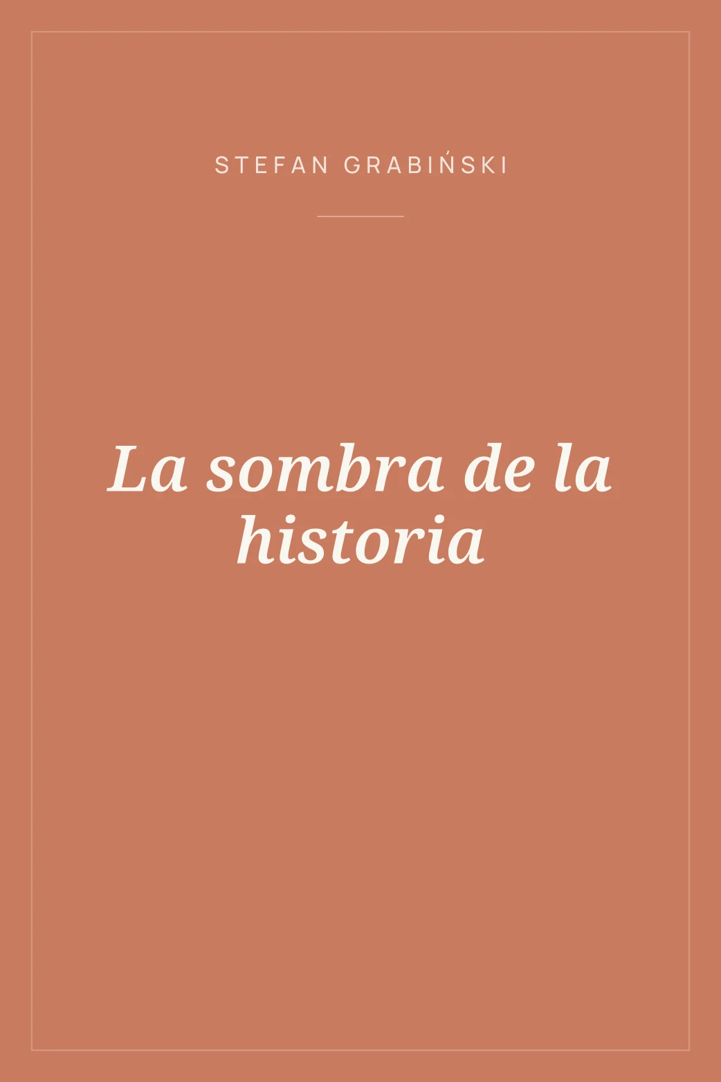 Portada de La sombra de la historia
