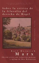Portada de Crítica de la filosofía del derecho de Hegel