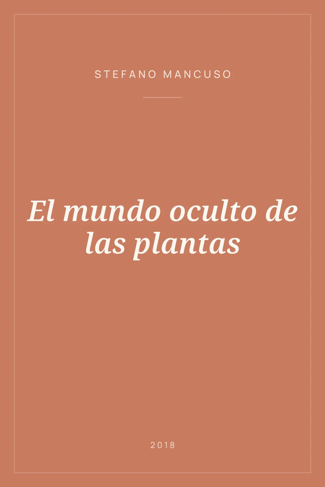 Portada de El mundo oculto de las plantas