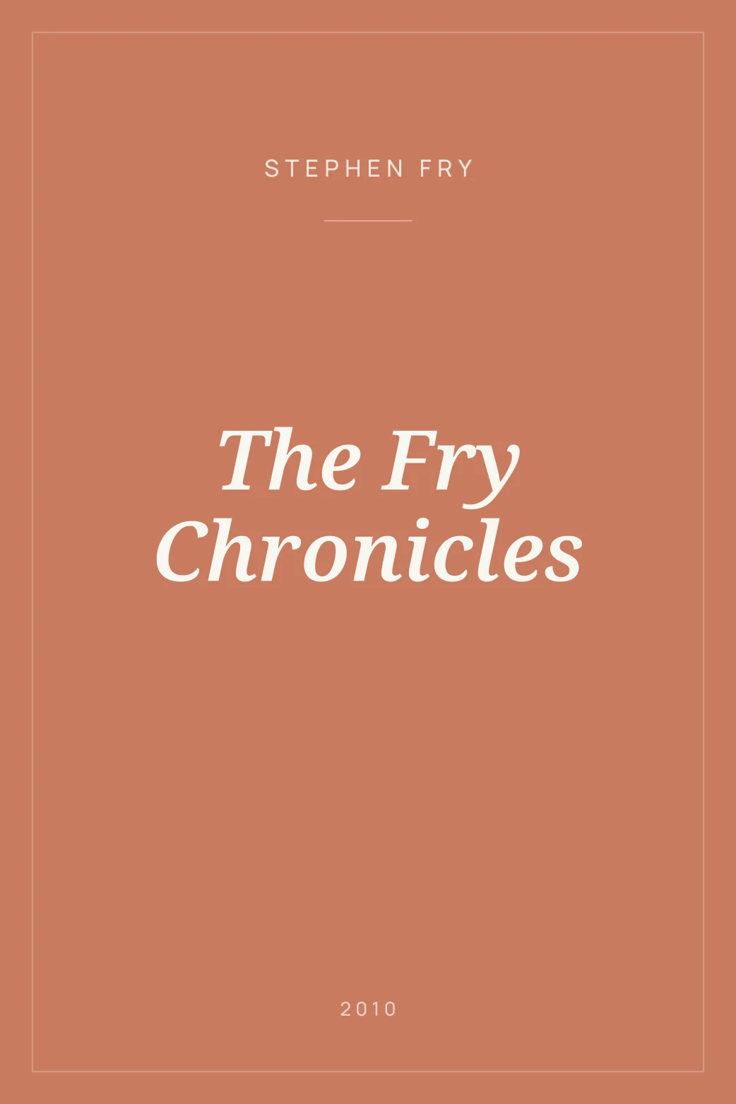 Portada de The Fry Chronicles
