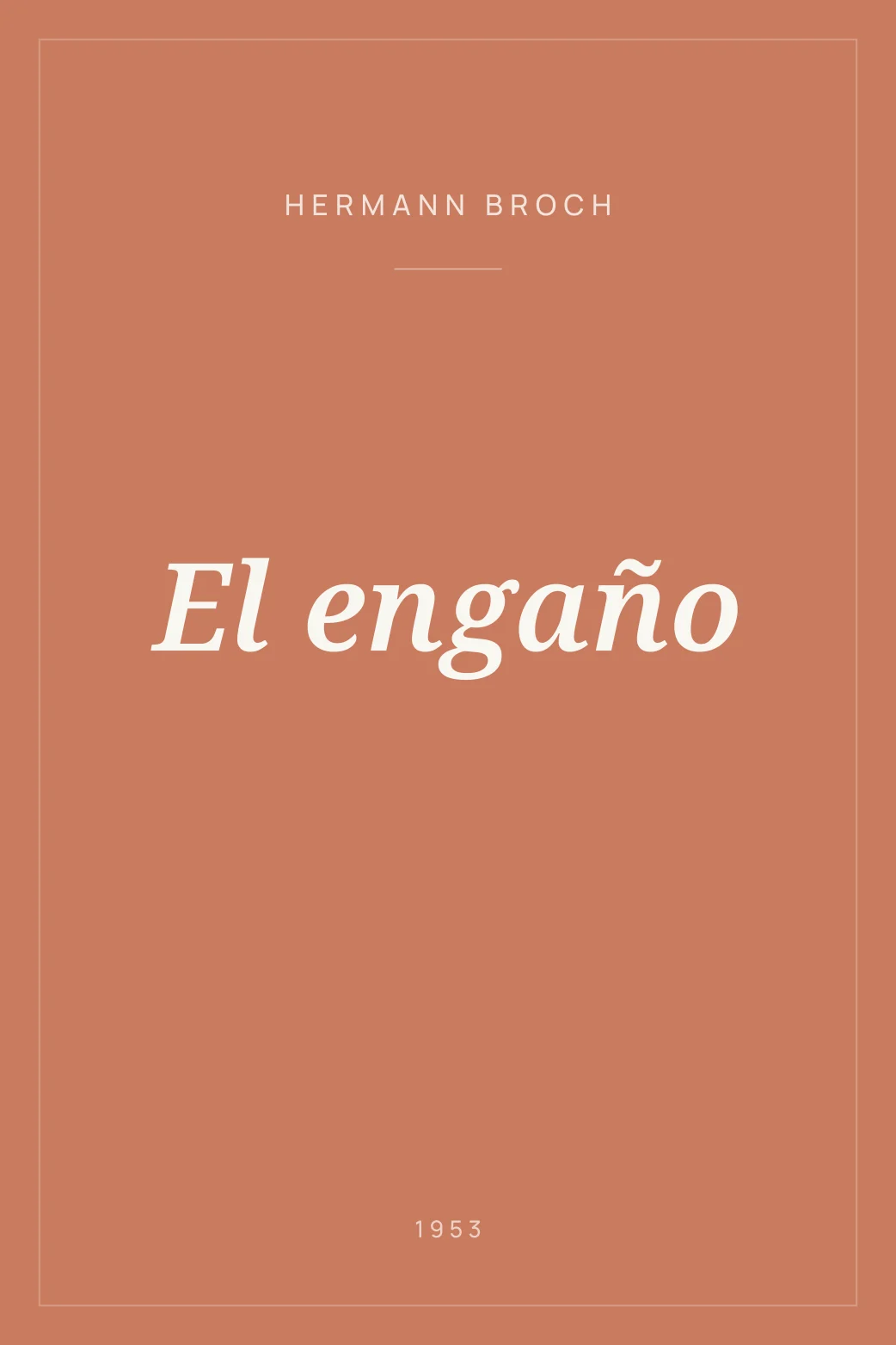 Portada de El engaño