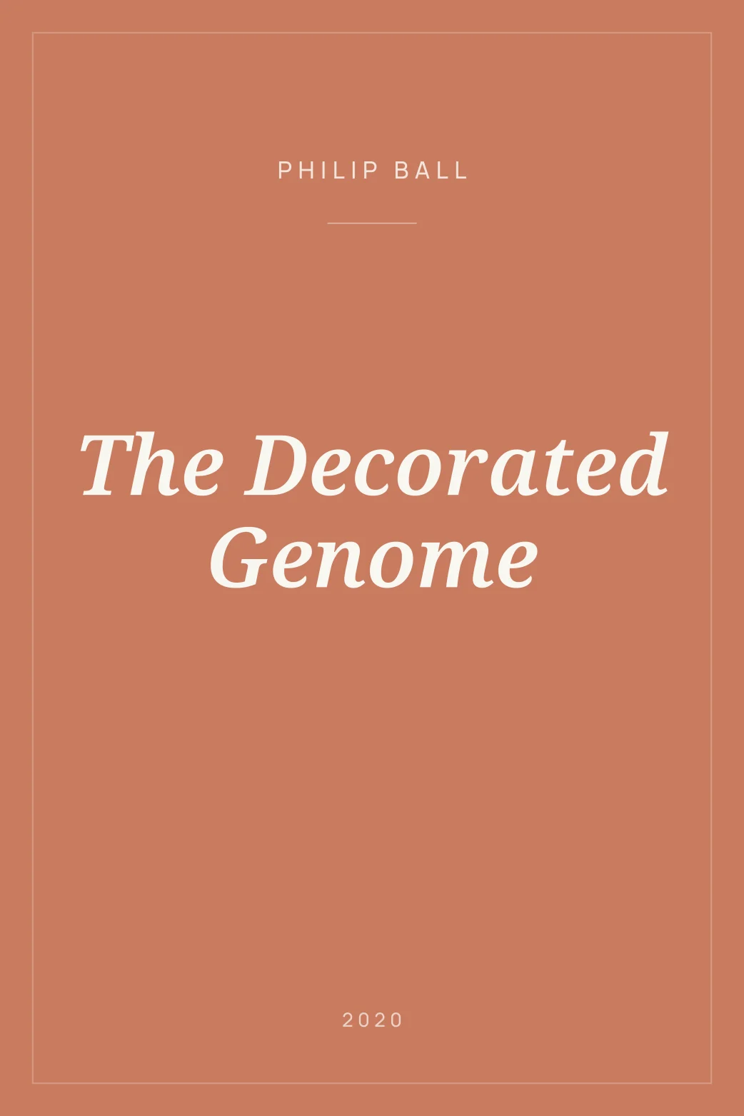 Portada de The Decorated Genome