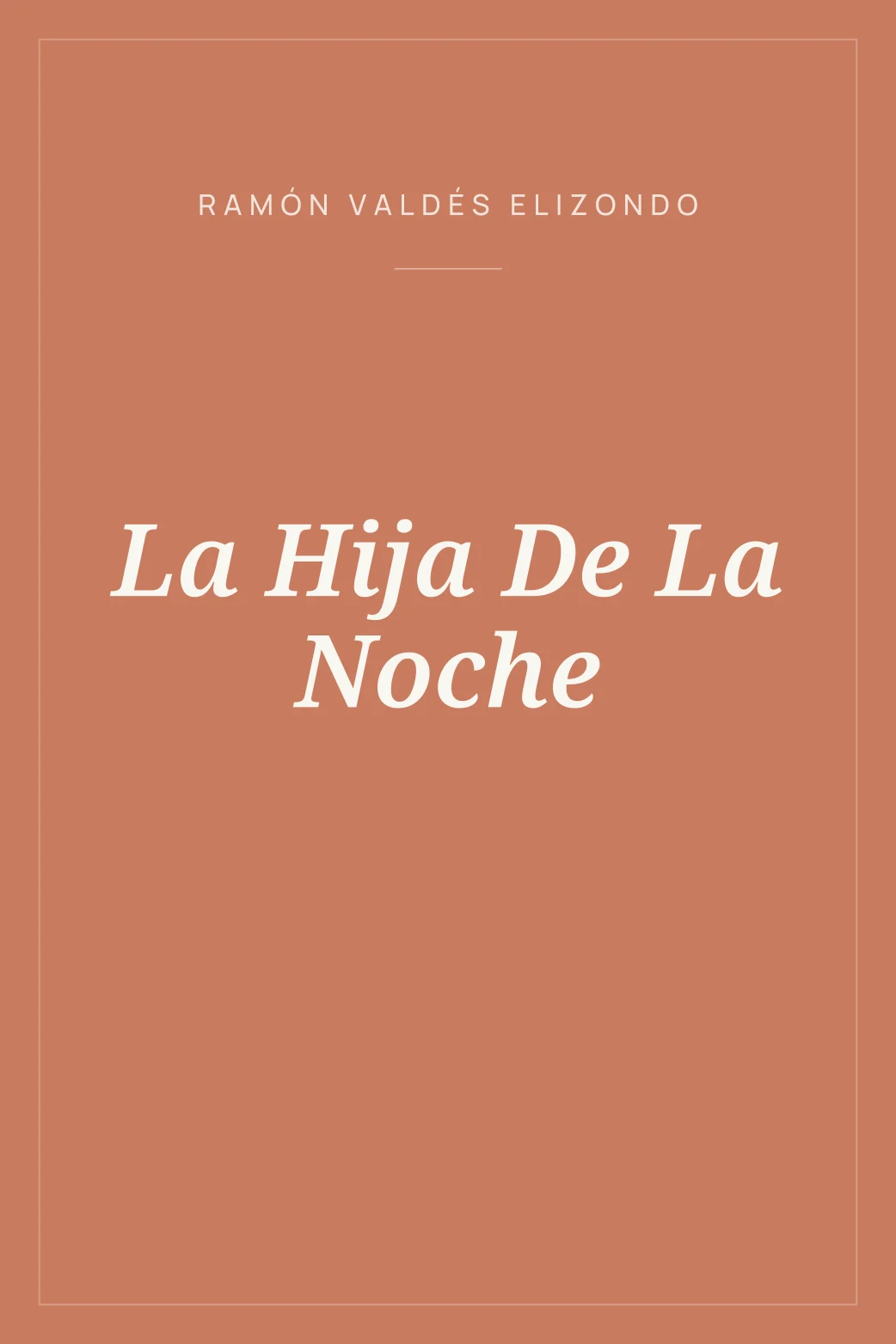 Portada de La Hija De La Noche