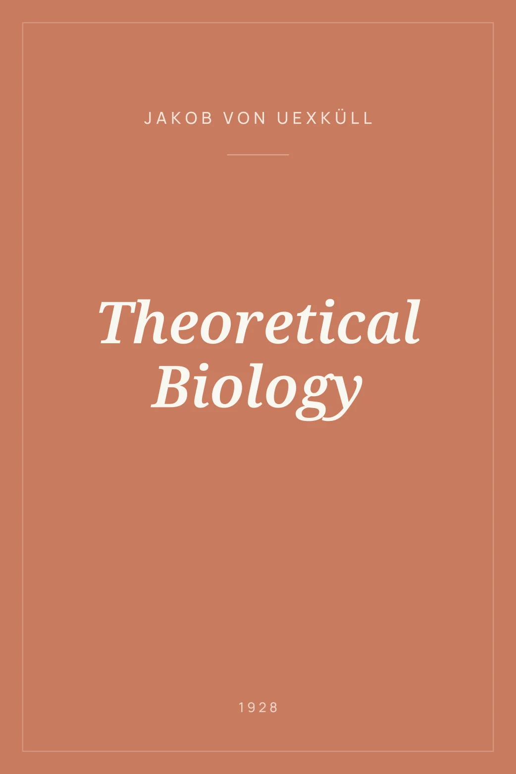 Portada de Theoretical Biology