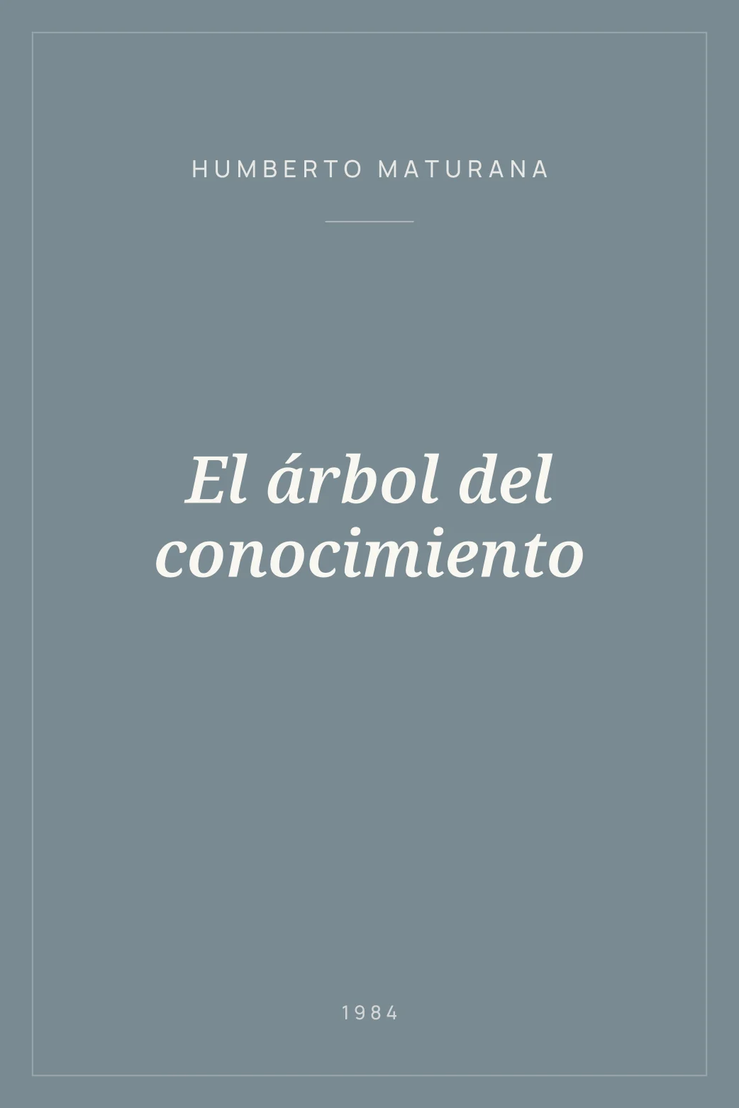 Portada de El árbol del conocimiento