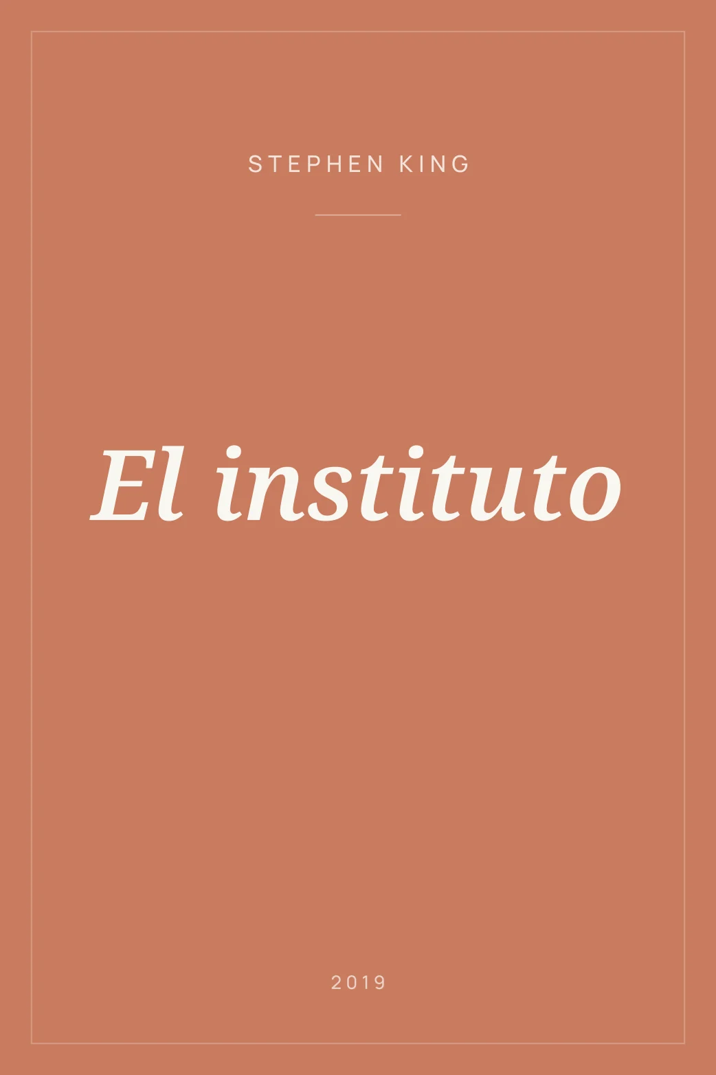 Portada de El instituto