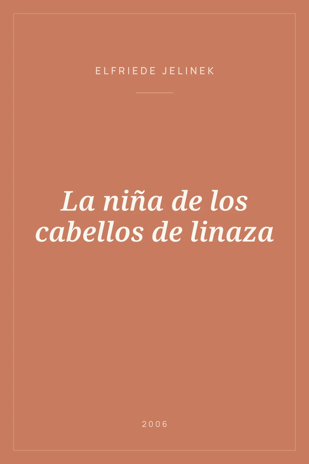 Portada de La niña de los cabellos de linaza