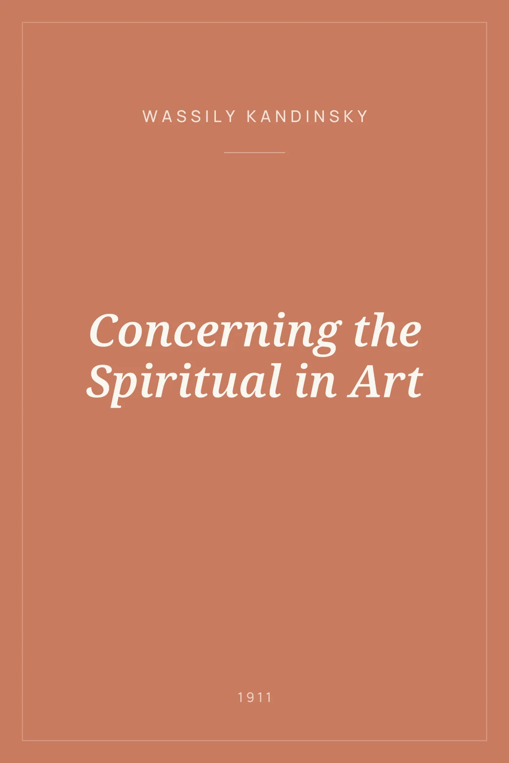 Portada de Concerning the Spiritual in Art
