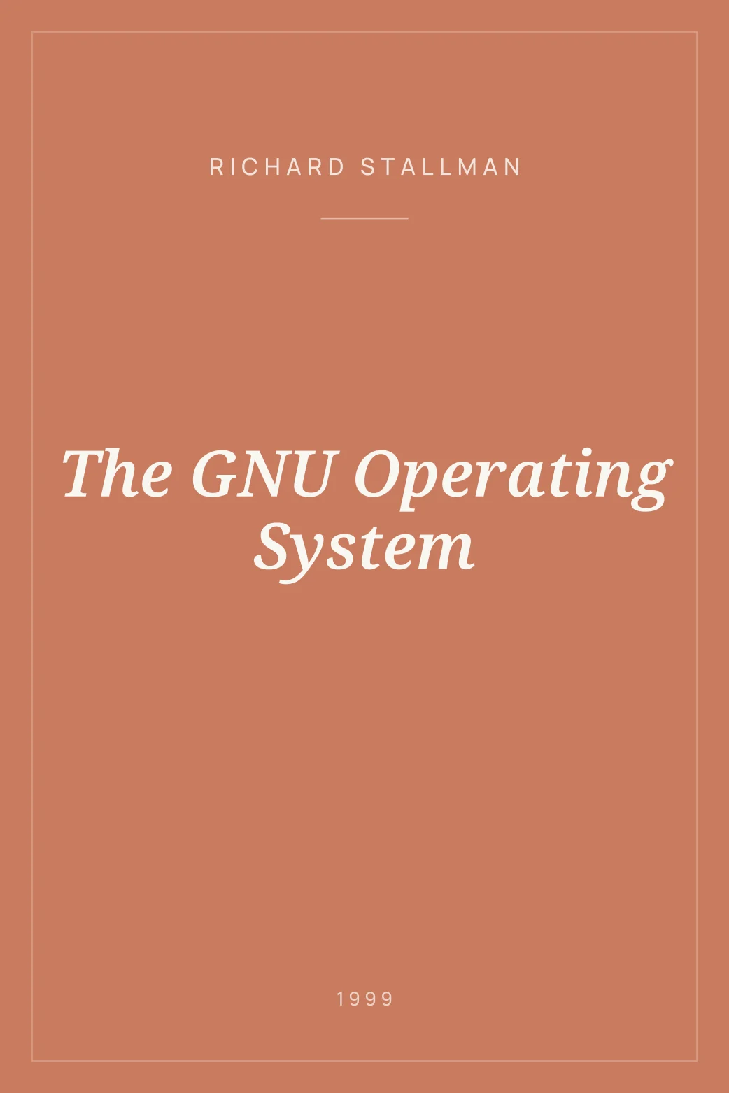 Portada de The GNU Operating System