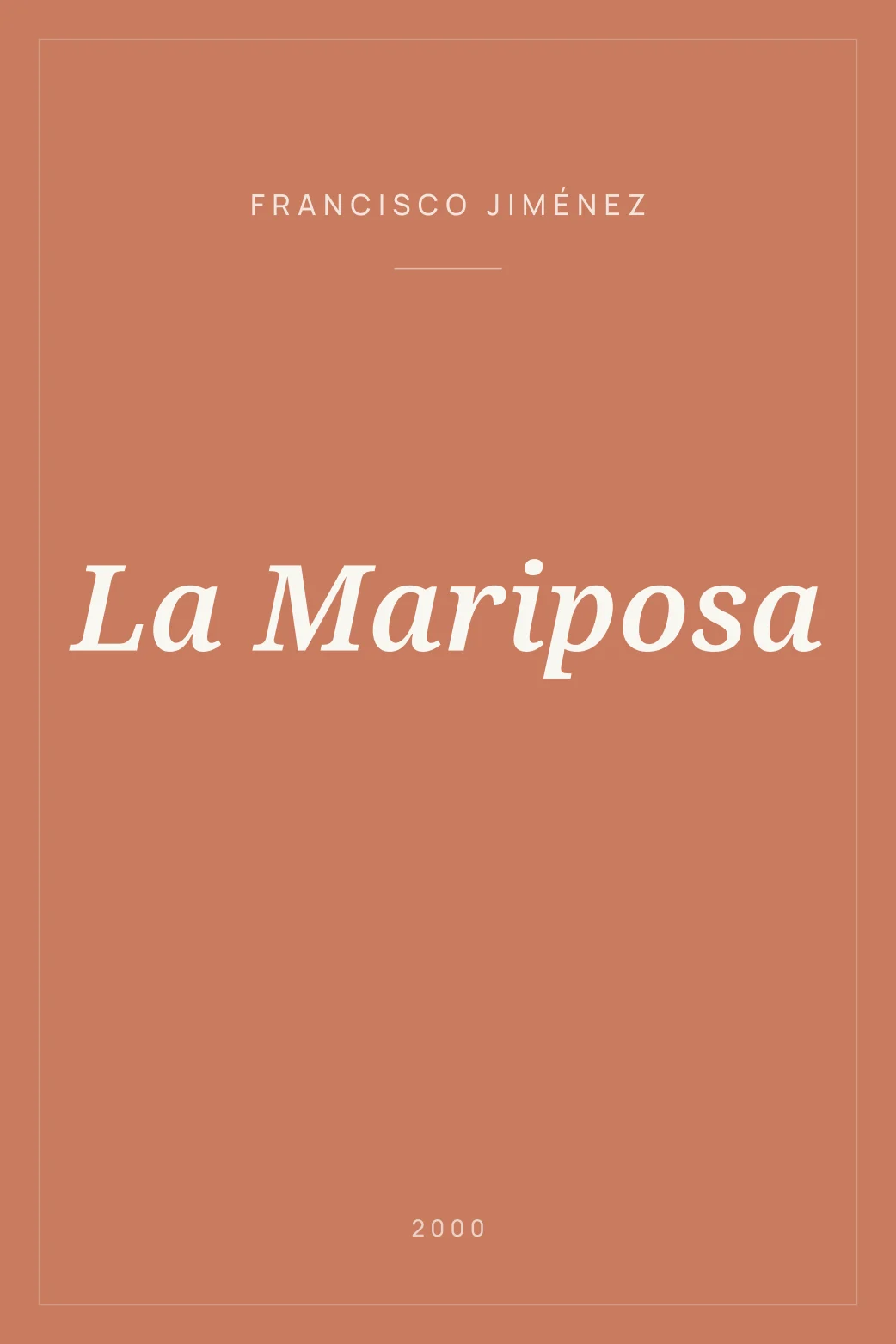 Portada de La Mariposa