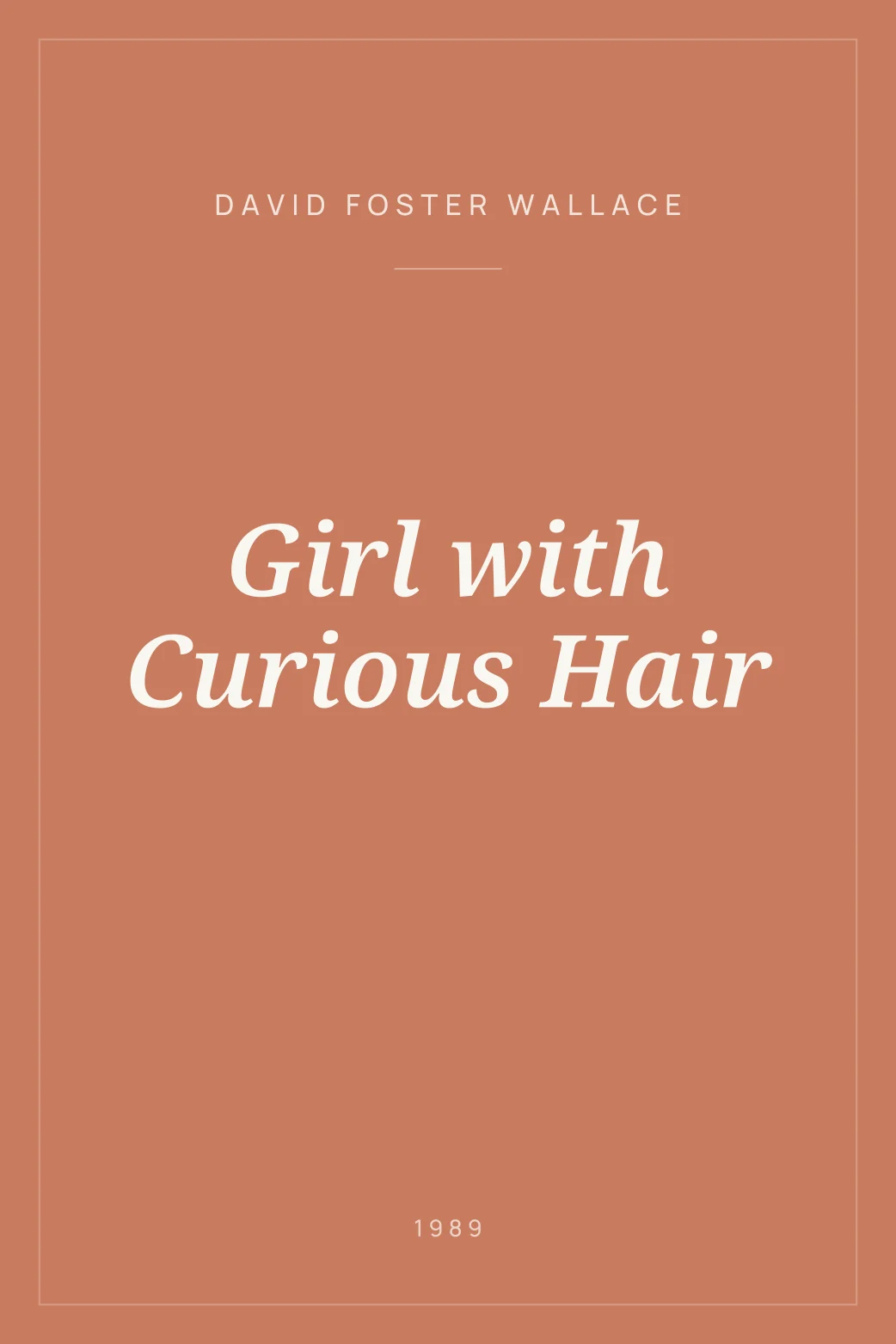 Portada de Girl with Curious Hair