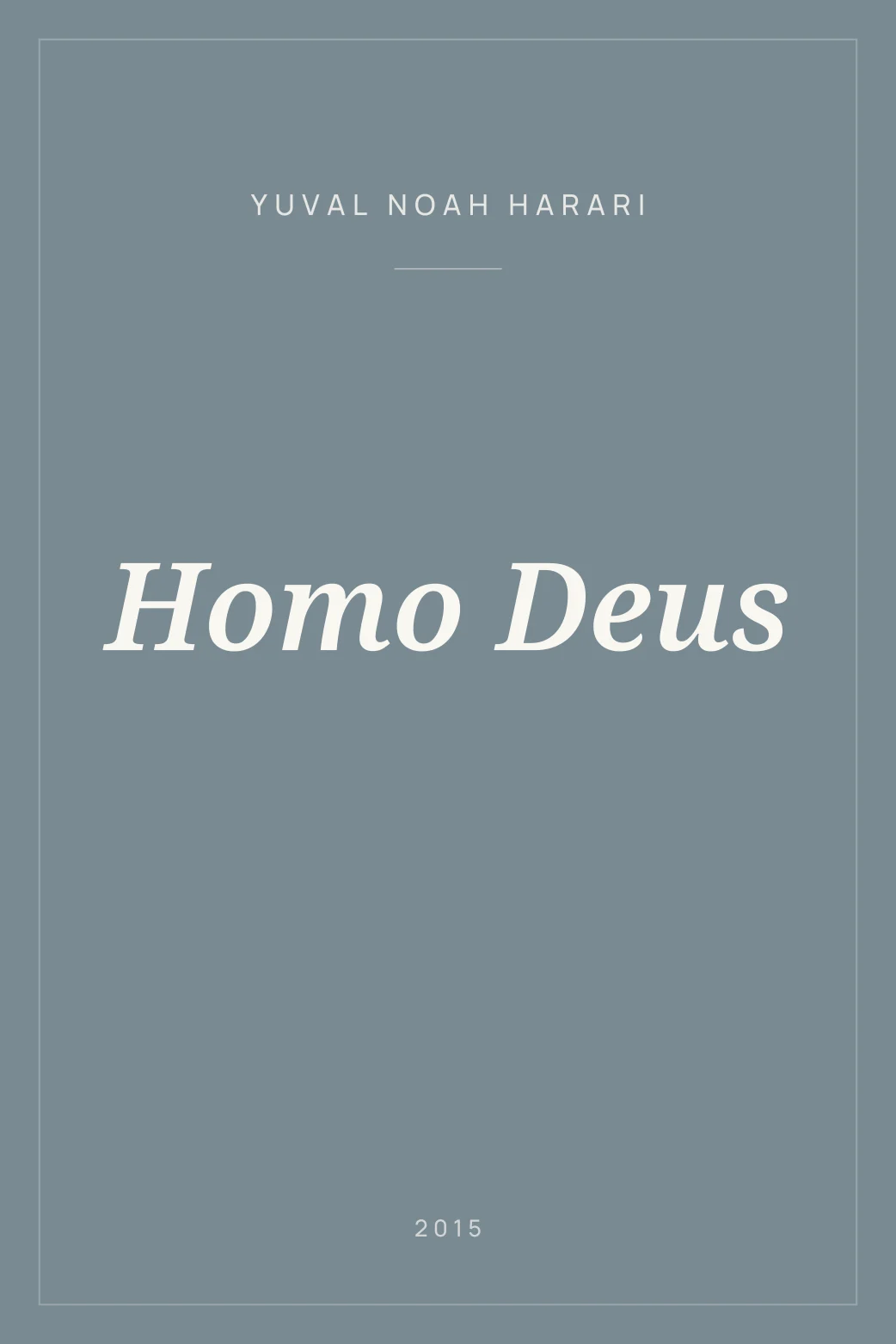 Portada de Homo Deus