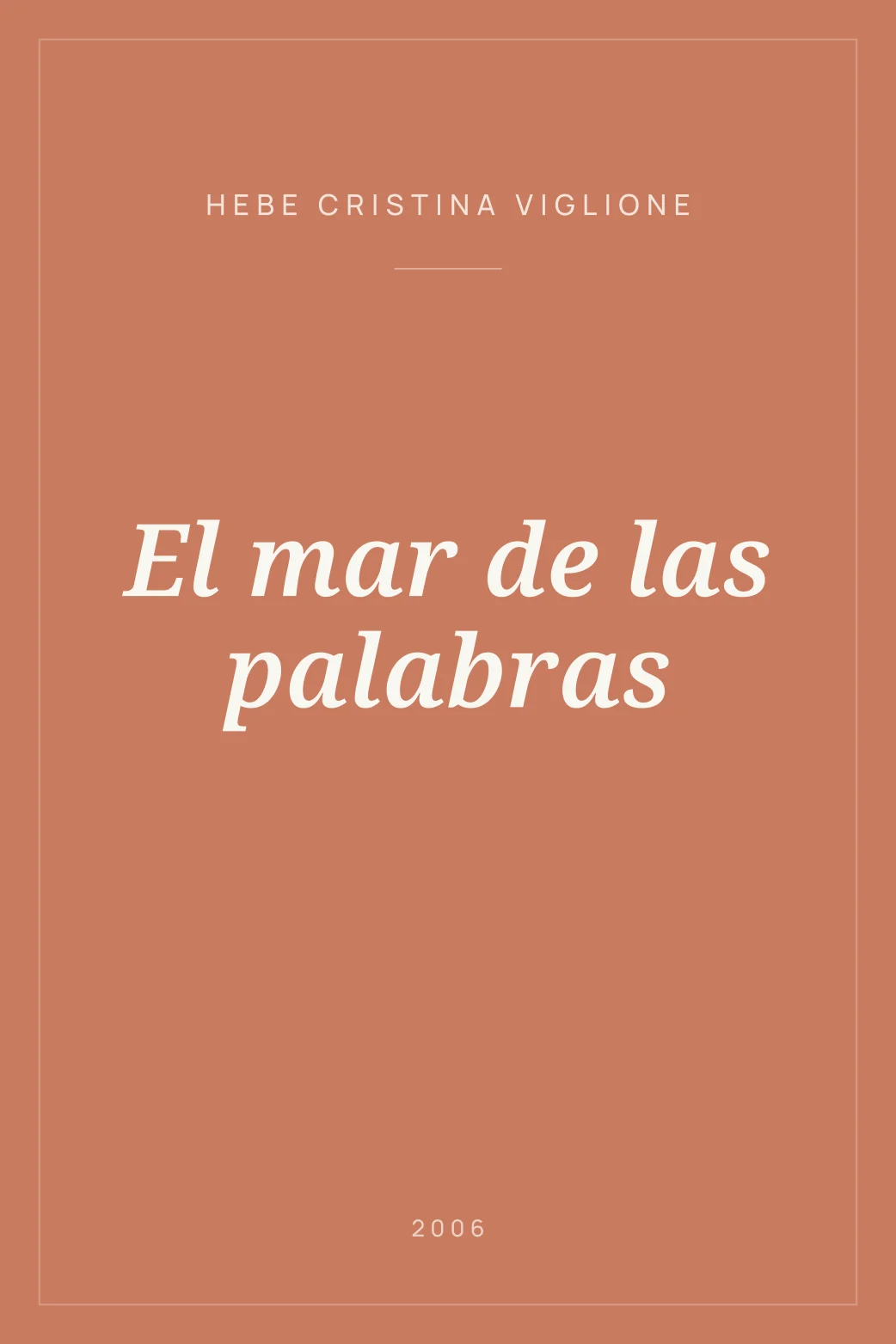 Portada de El mar de las palabras