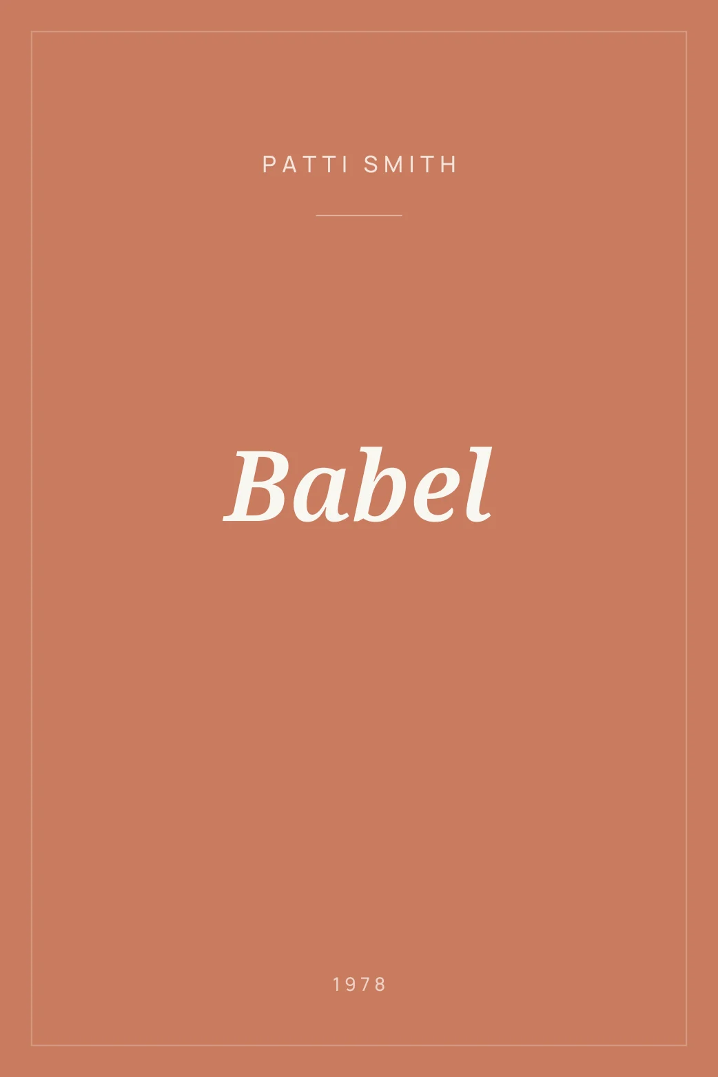 Portada de Babel