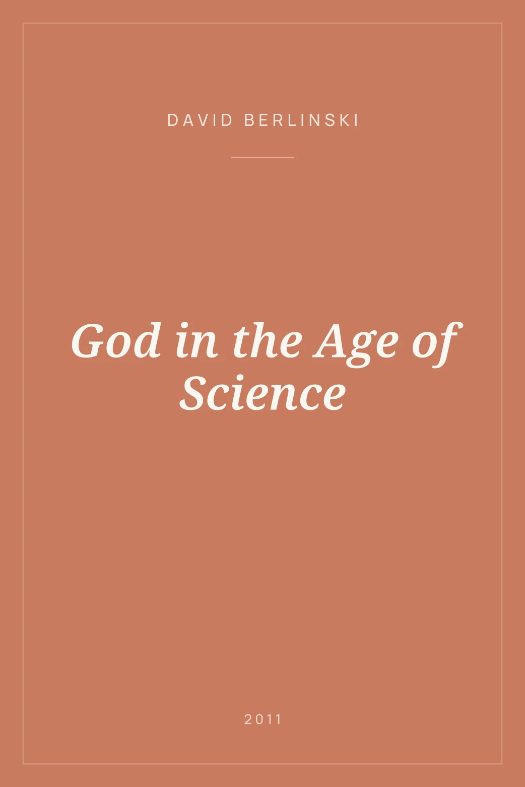 Portada de God in the Age of Science
