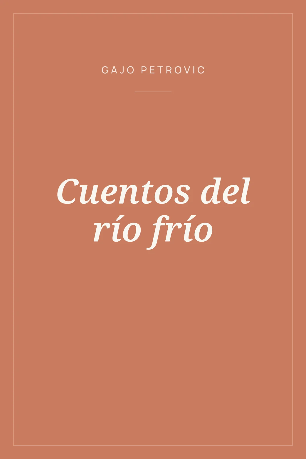 Portada de Cuentos del río frío