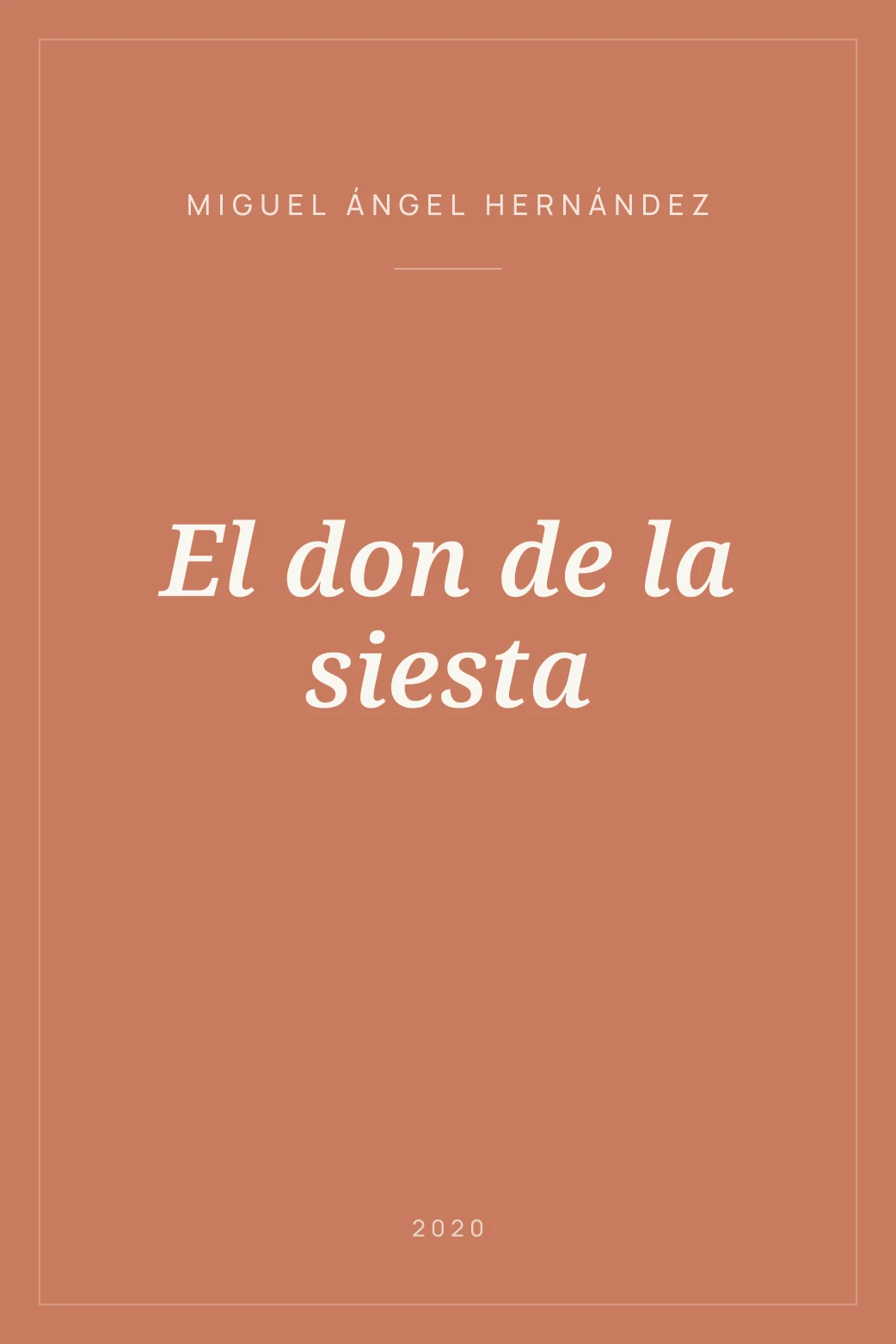 Portada de El don de la siesta