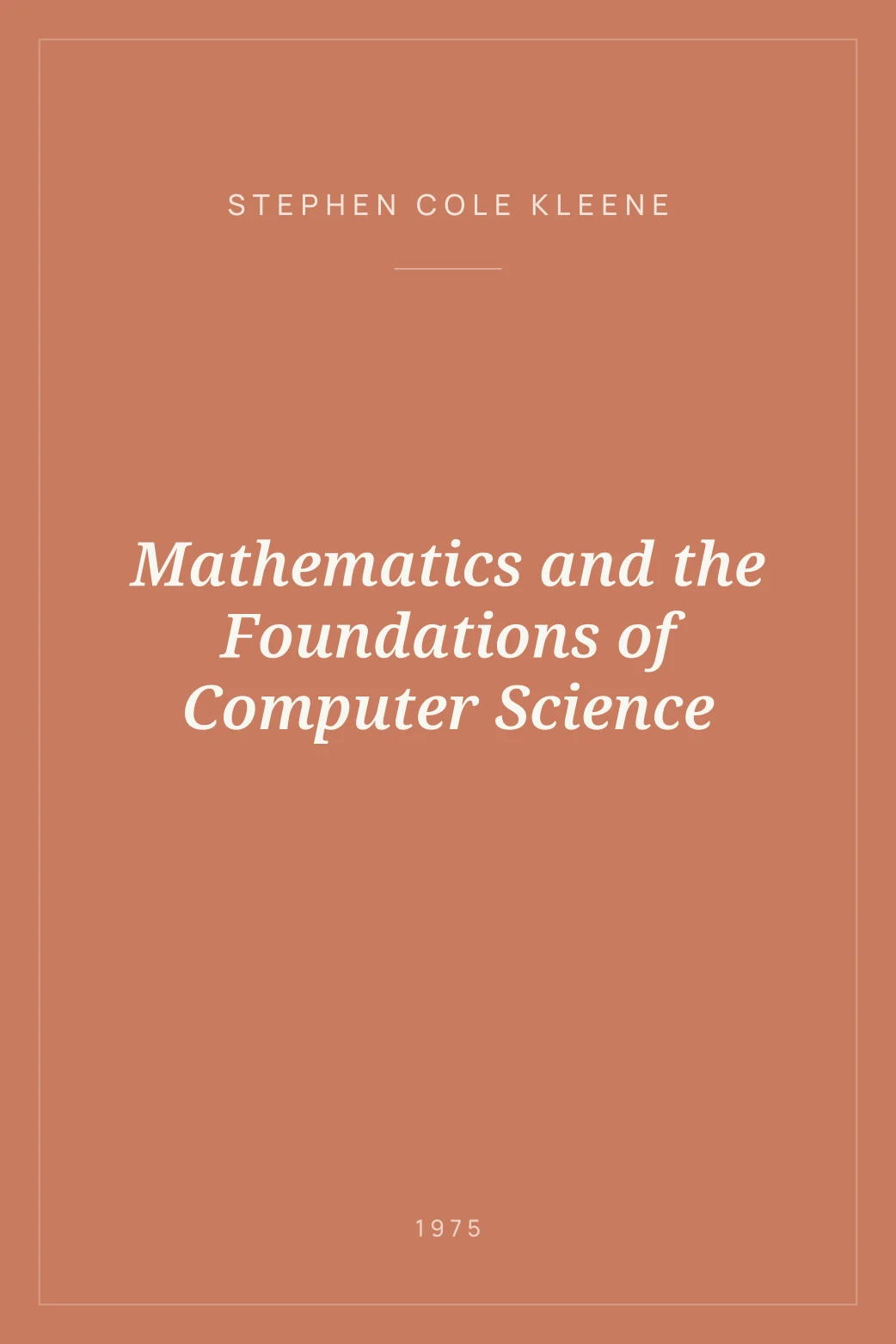 Portada de Mathematics and the Foundations of Computer Science