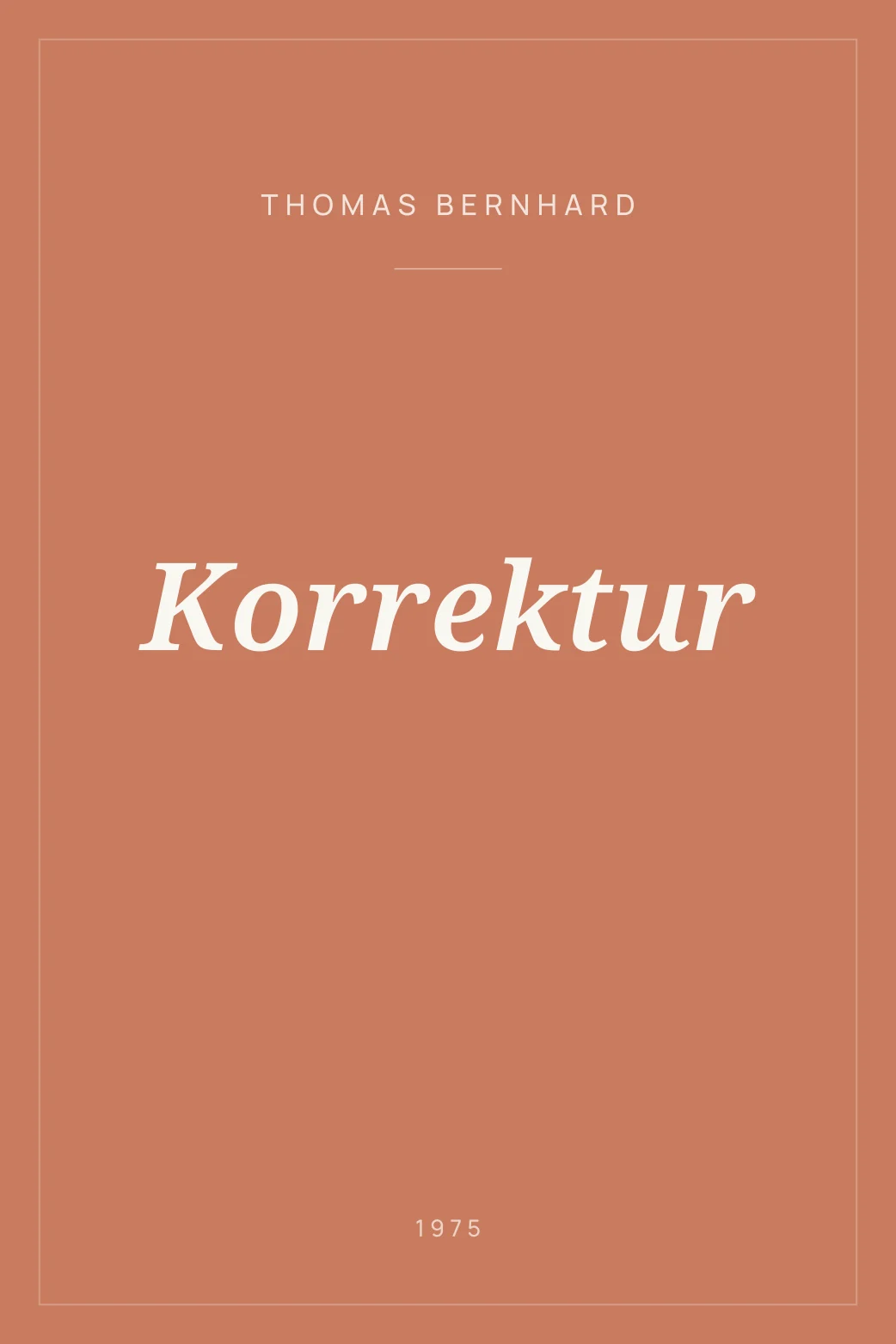 Portada de Korrektur