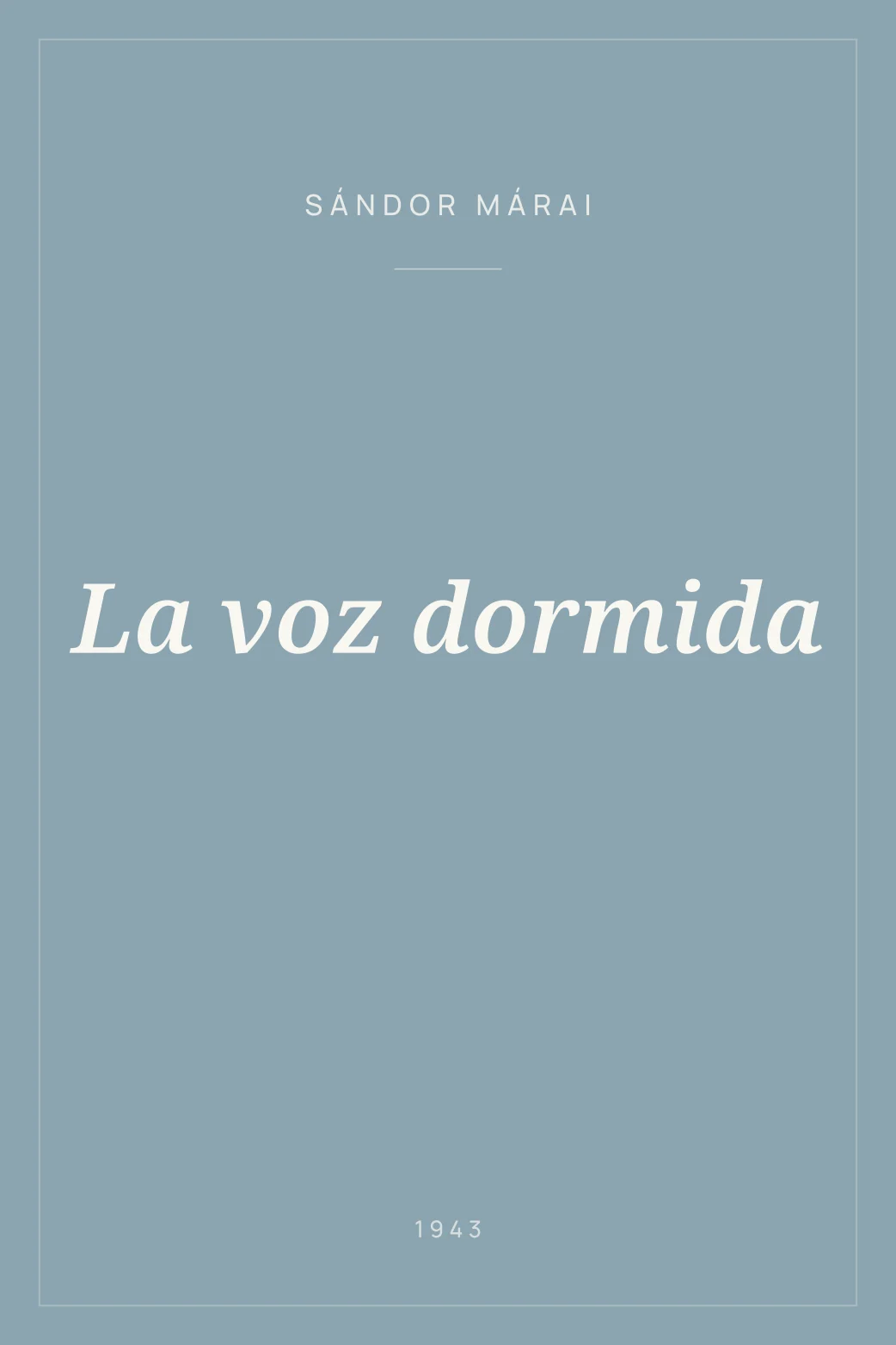Portada de La voz dormida