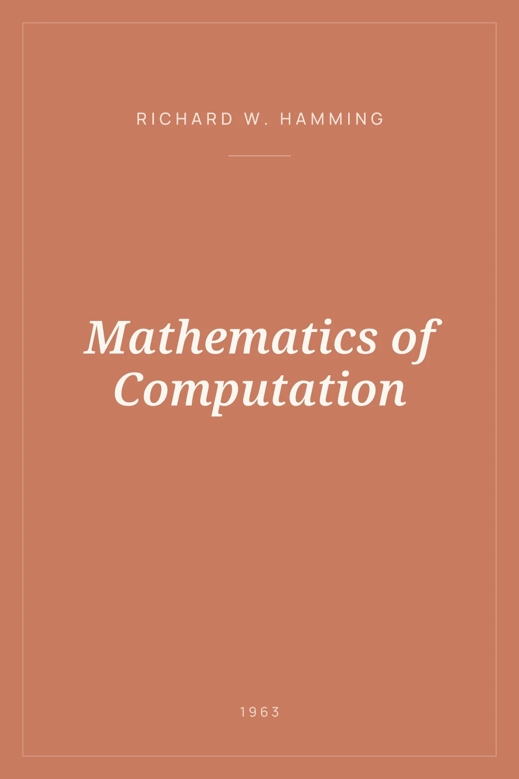 Portada de Mathematics of Computation