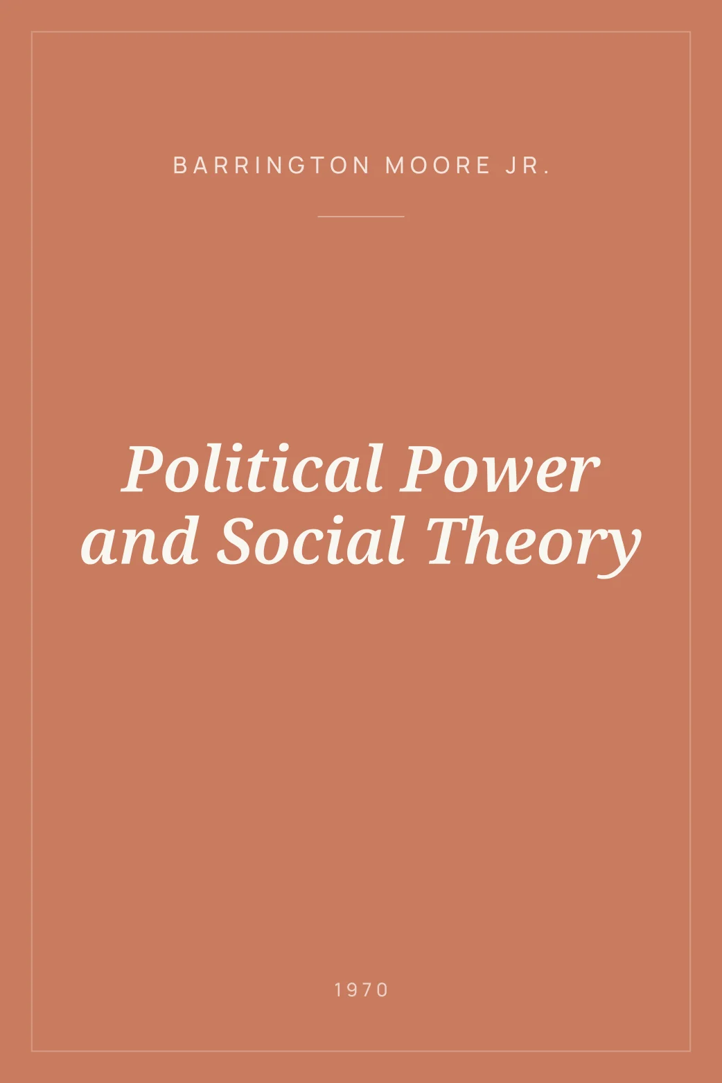 Portada de Political Power and Social Theory