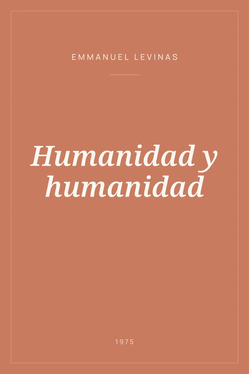 Portada de Humanidad y humanidad