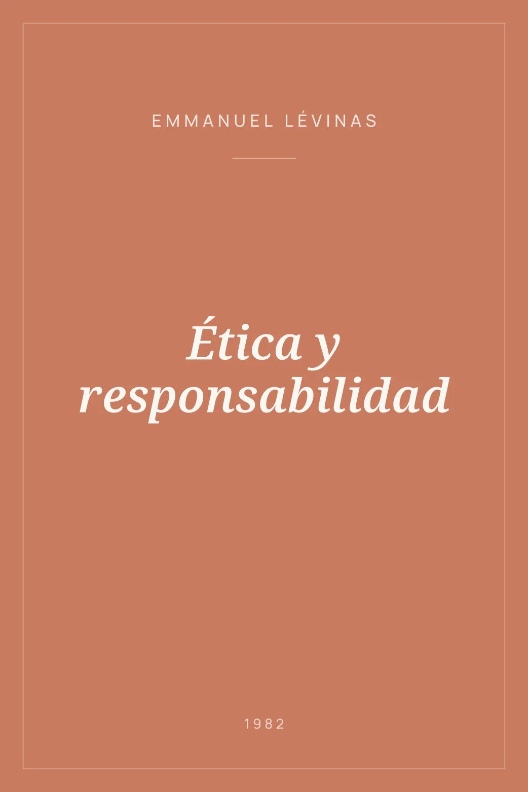 Portada de Ética y responsabilidad