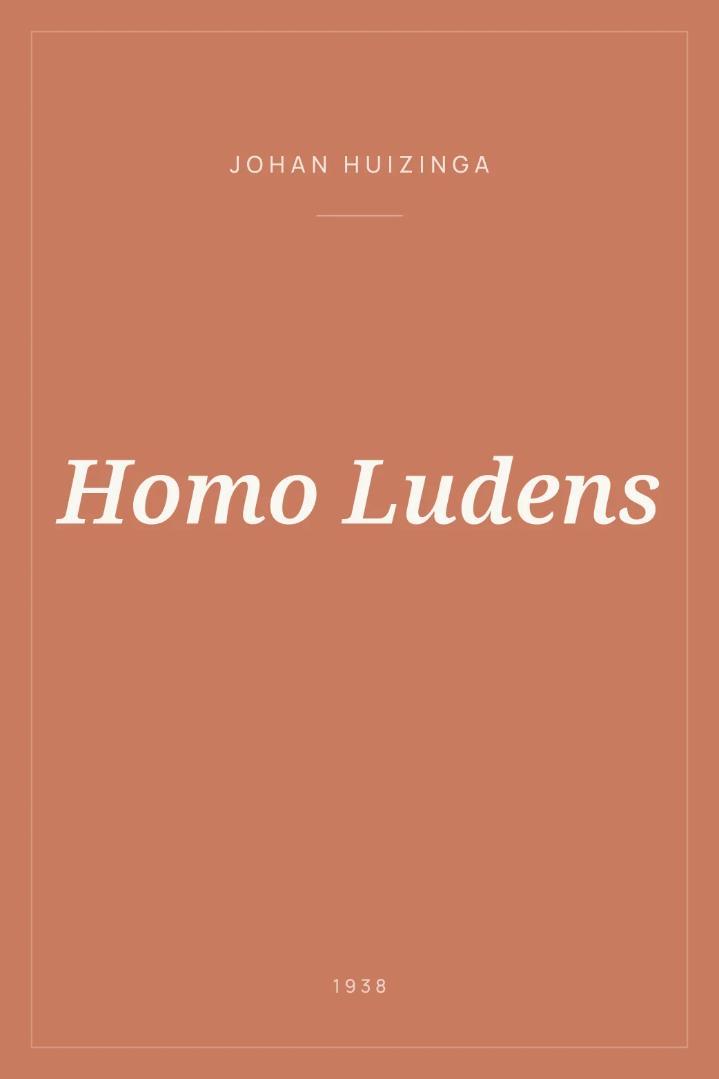 Portada de Homo Ludens